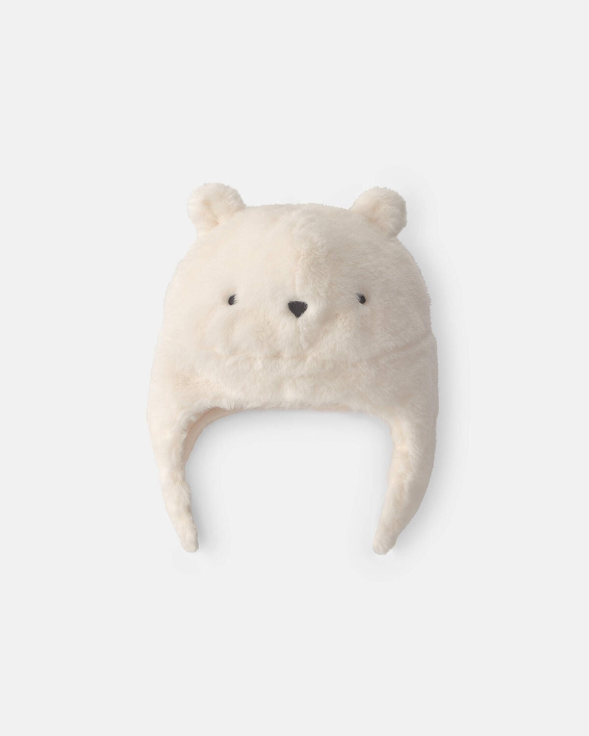 Baby Polar Bear Christmas Fleece Hat - Cream - Image 2