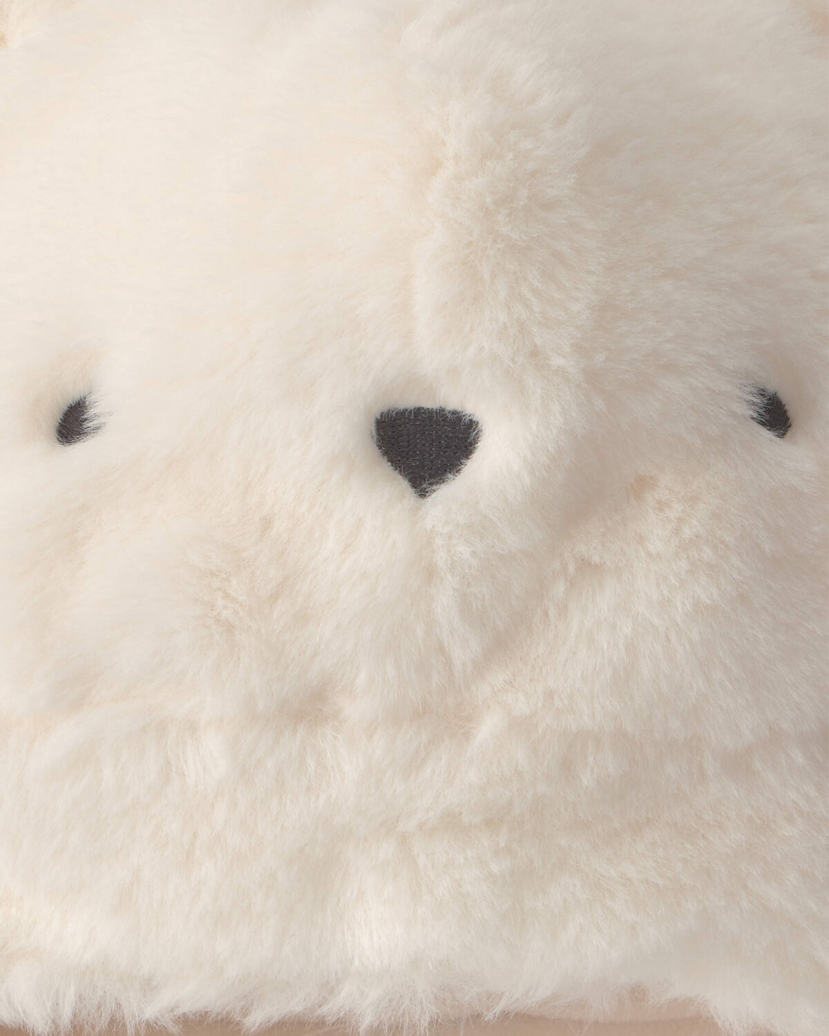 Baby Polar Bear Christmas Fleece Hat - Cream - Image 3