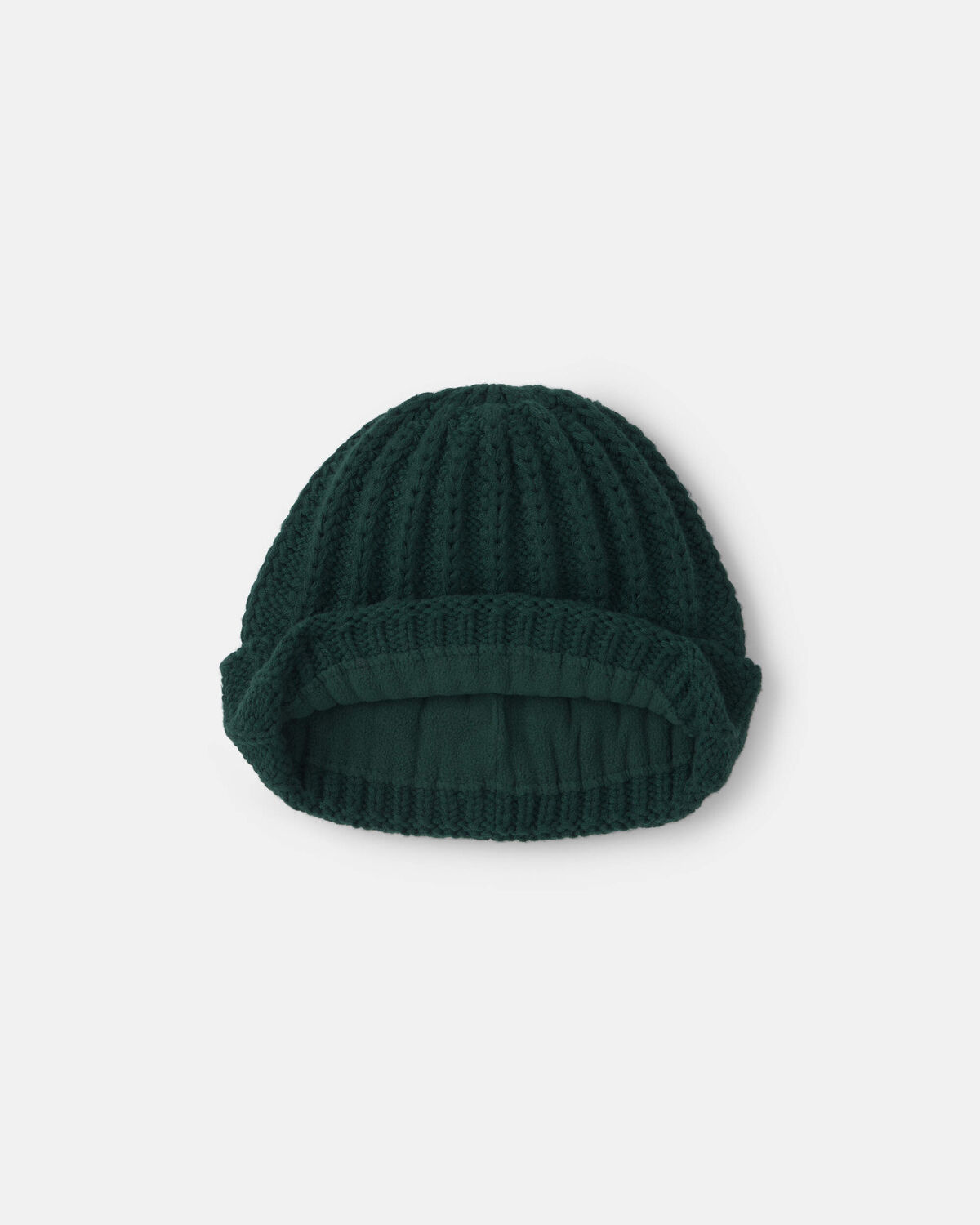 Baby Boy Ribbed Beanie - Green - Image 2