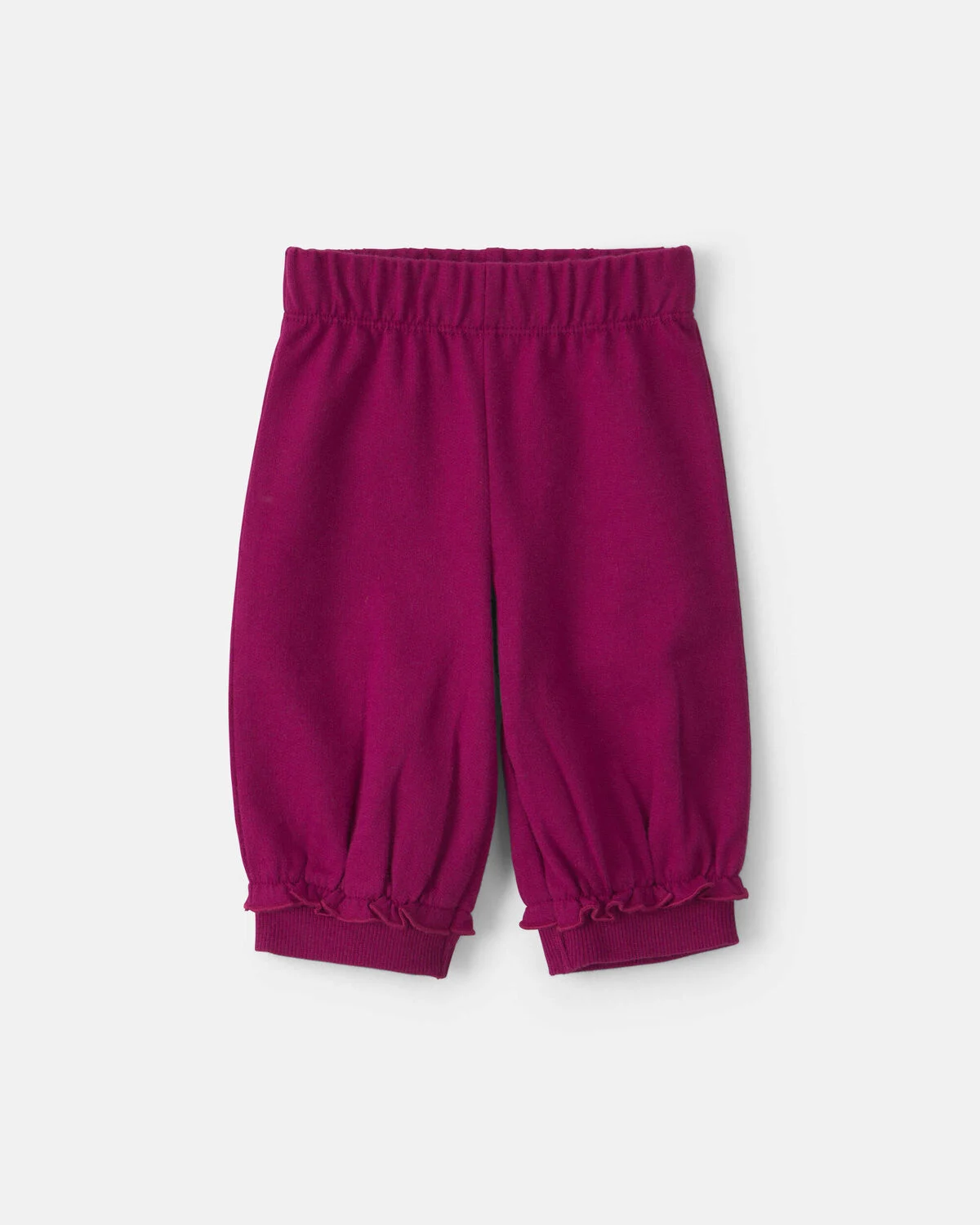 Baby Girl 3-Piece Heart French Terry Layering Set - Burgundy - Image 2