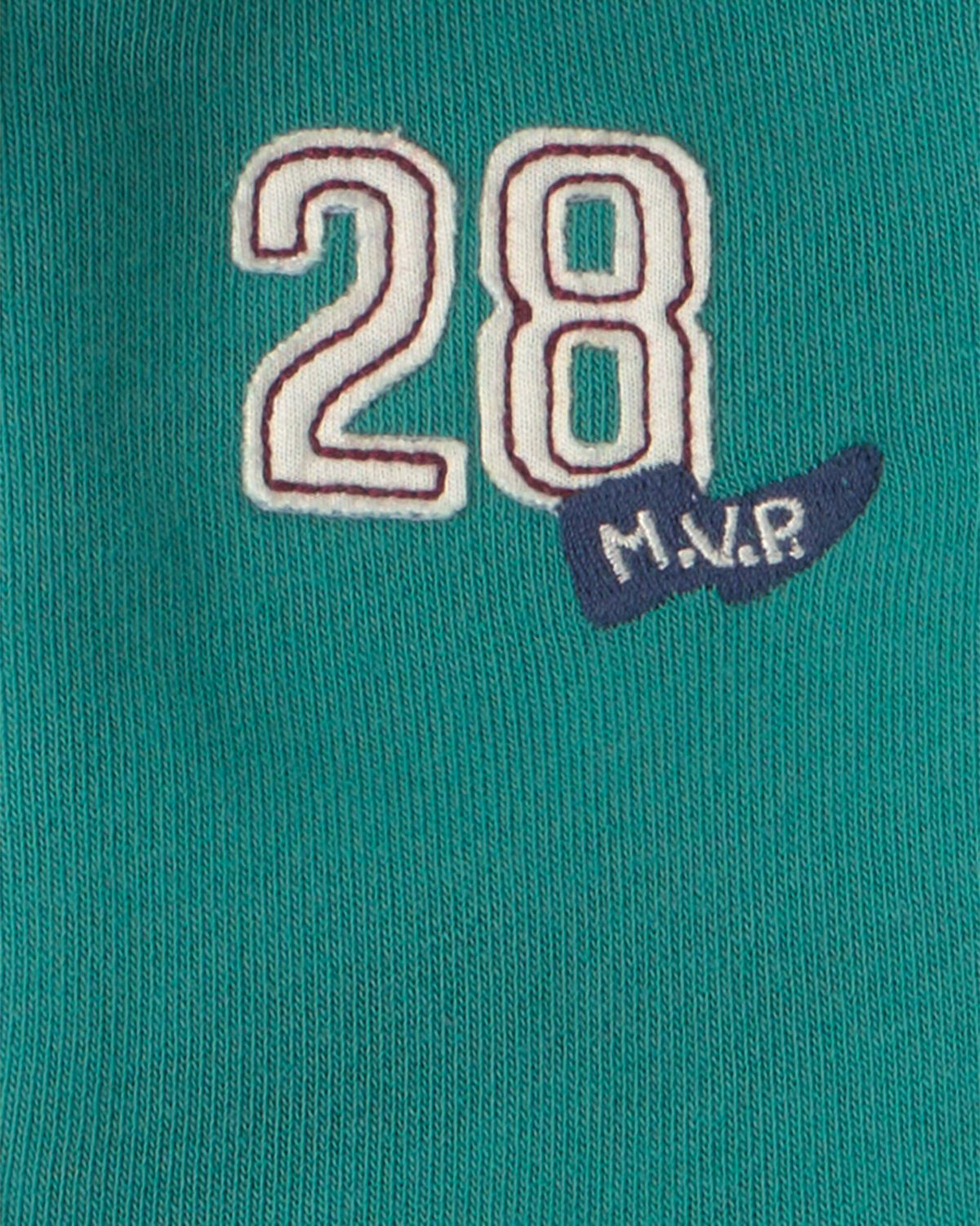 Baby Boy 3-Piece '28' Varsity Hooded Layering Set - Green - Image 6