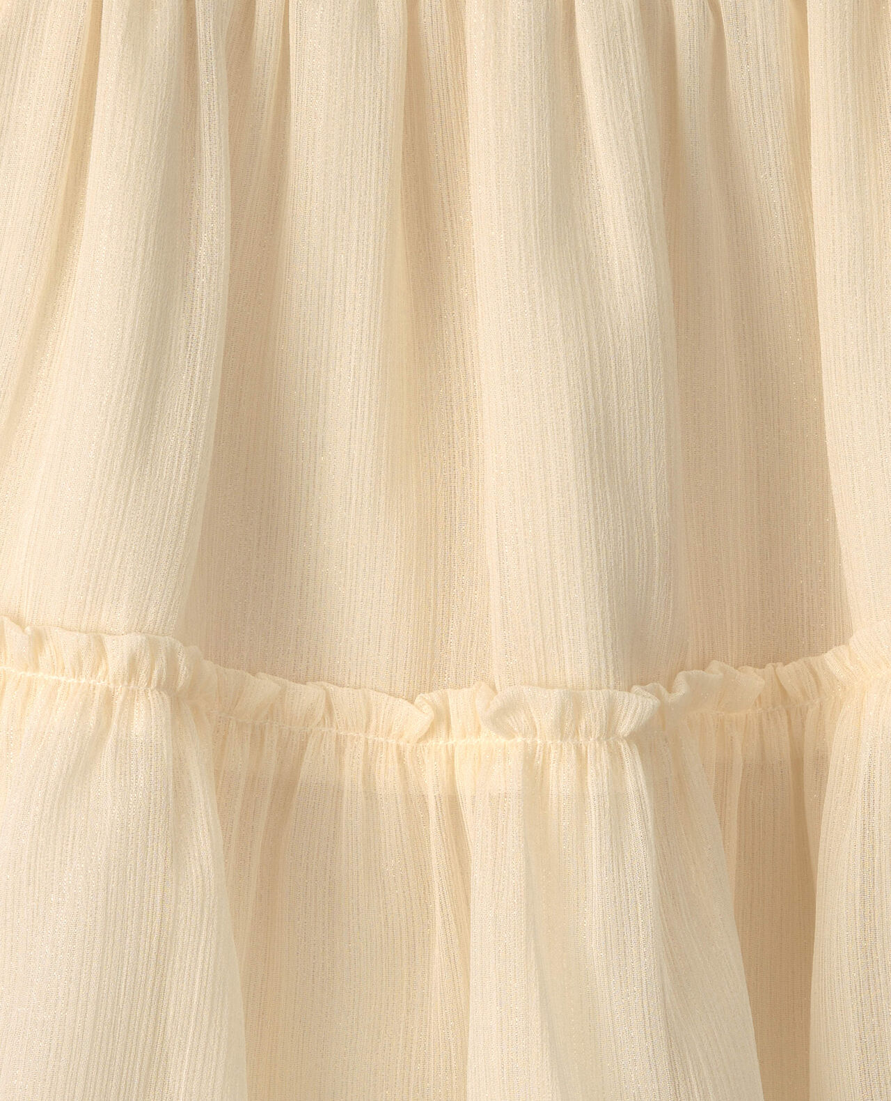 Baby Girl Shimmer Long-Sleeve Dress - Cream - Image 5