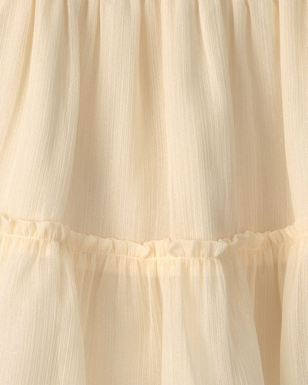 Baby Girl Shimmer Long-Sleeve Dress - Cream - Image 4