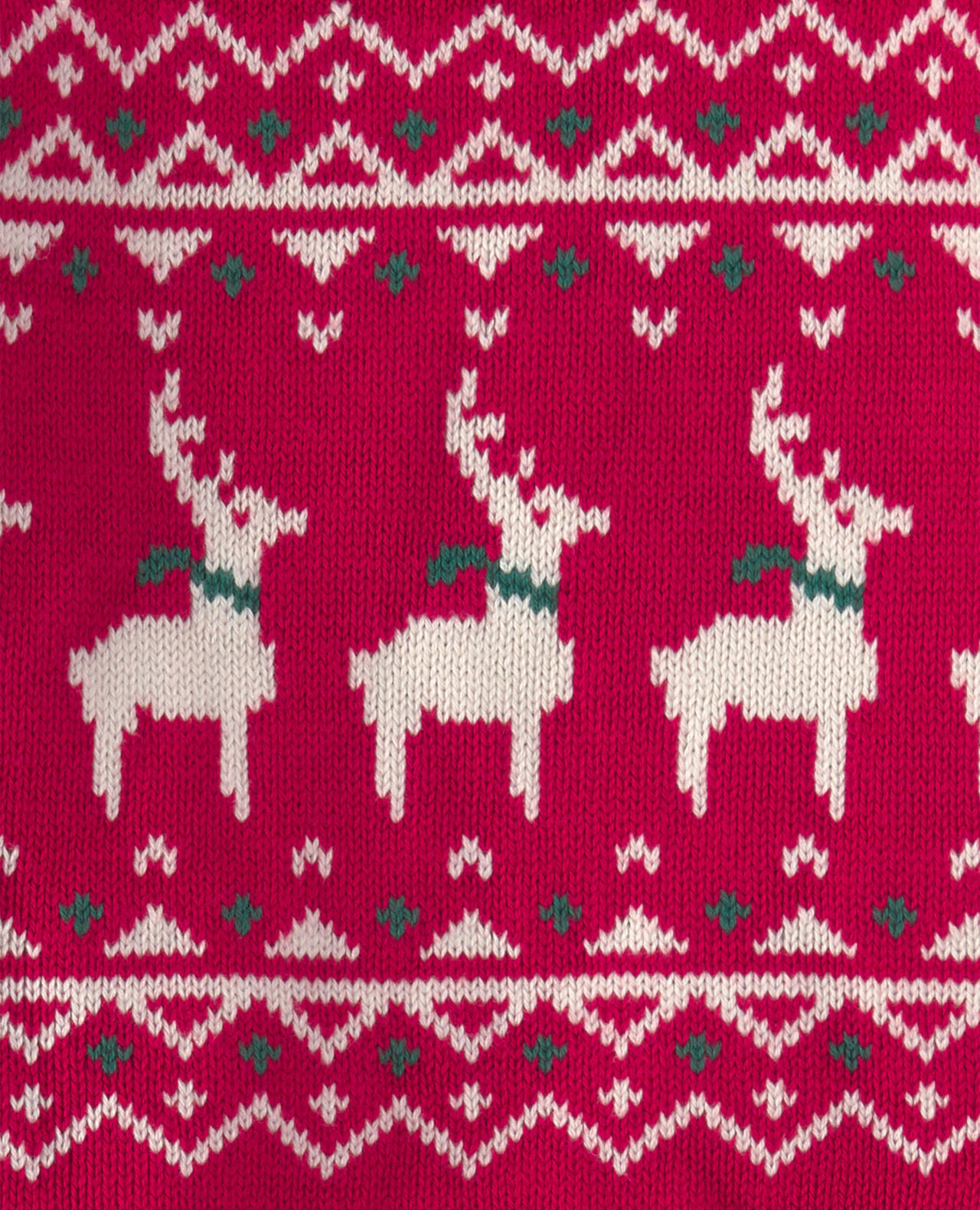 Baby Boy 2-Piece Reindeer Fair Isle Sweater & Pant Set - Red/Black - Image 5