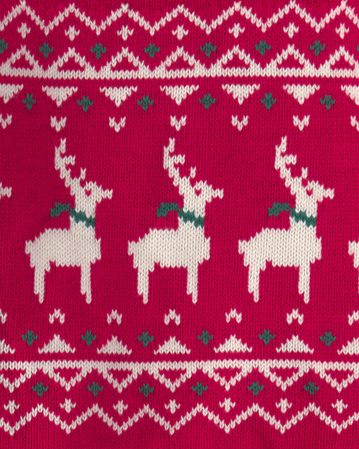 Baby Boy 2-Piece Reindeer Fair Isle Sweater & Pant Set - Red/Black - Image 4