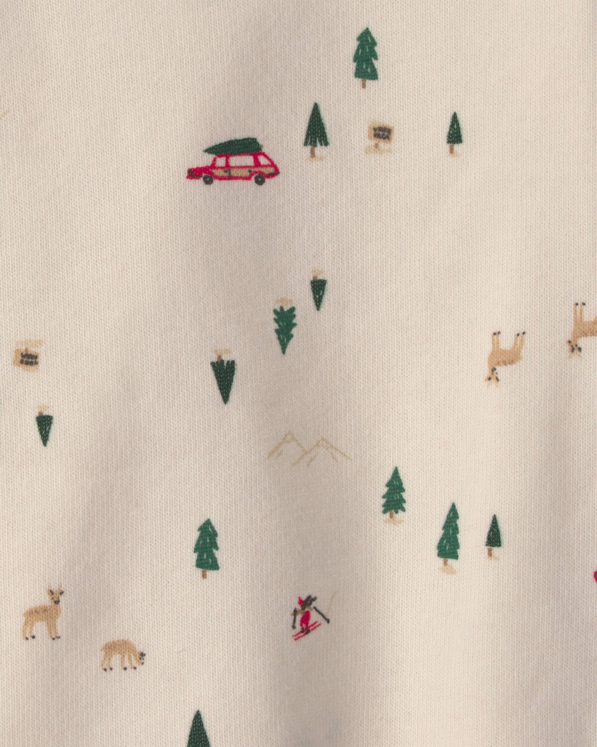 Baby Boy 2-Piece Reindeer Long-Sleeve Sweater Overall Set - Red/Cream - Image 5