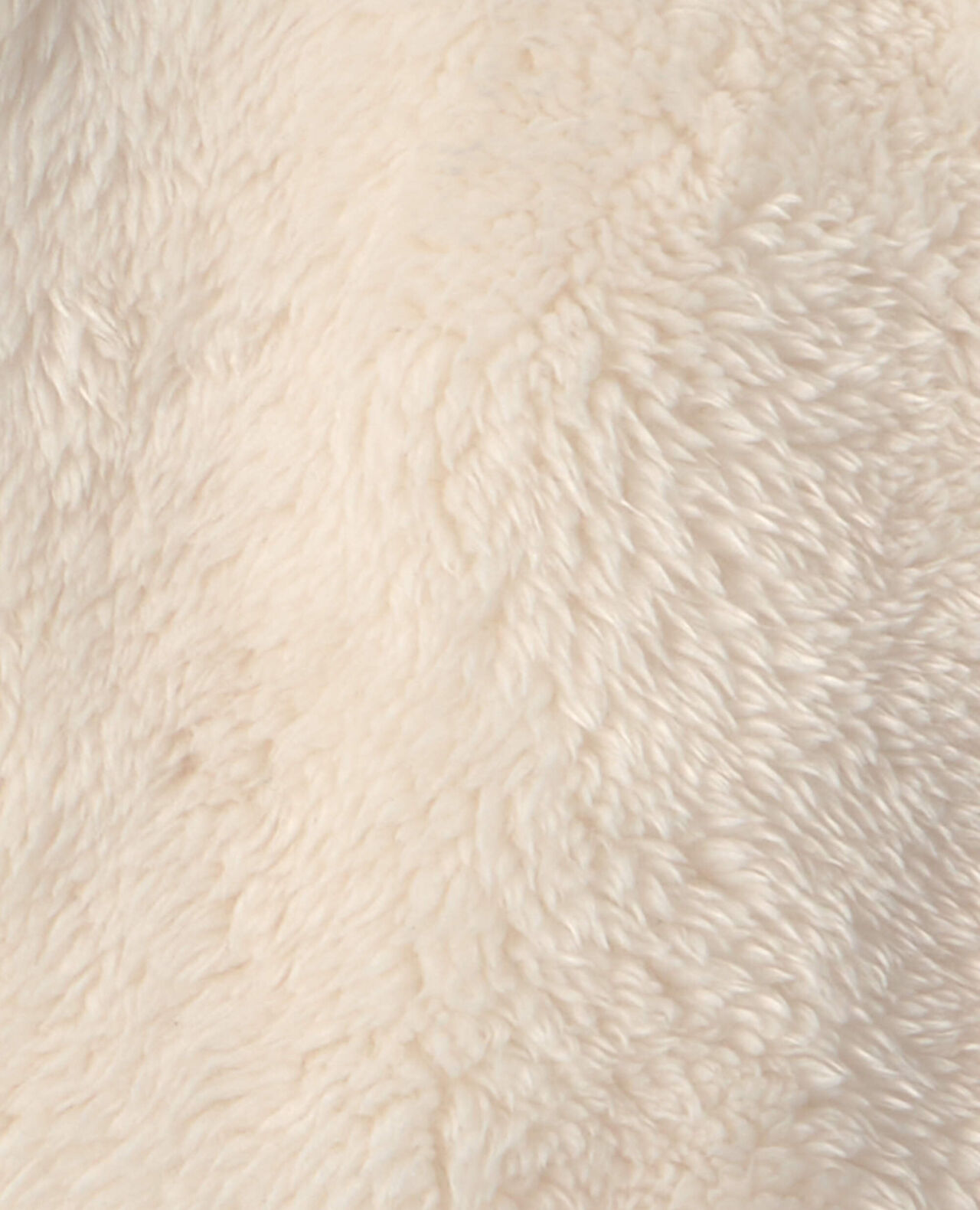 Baby Bear Teddy Fleece Zip-Up Hoodie - Cream - Image 3