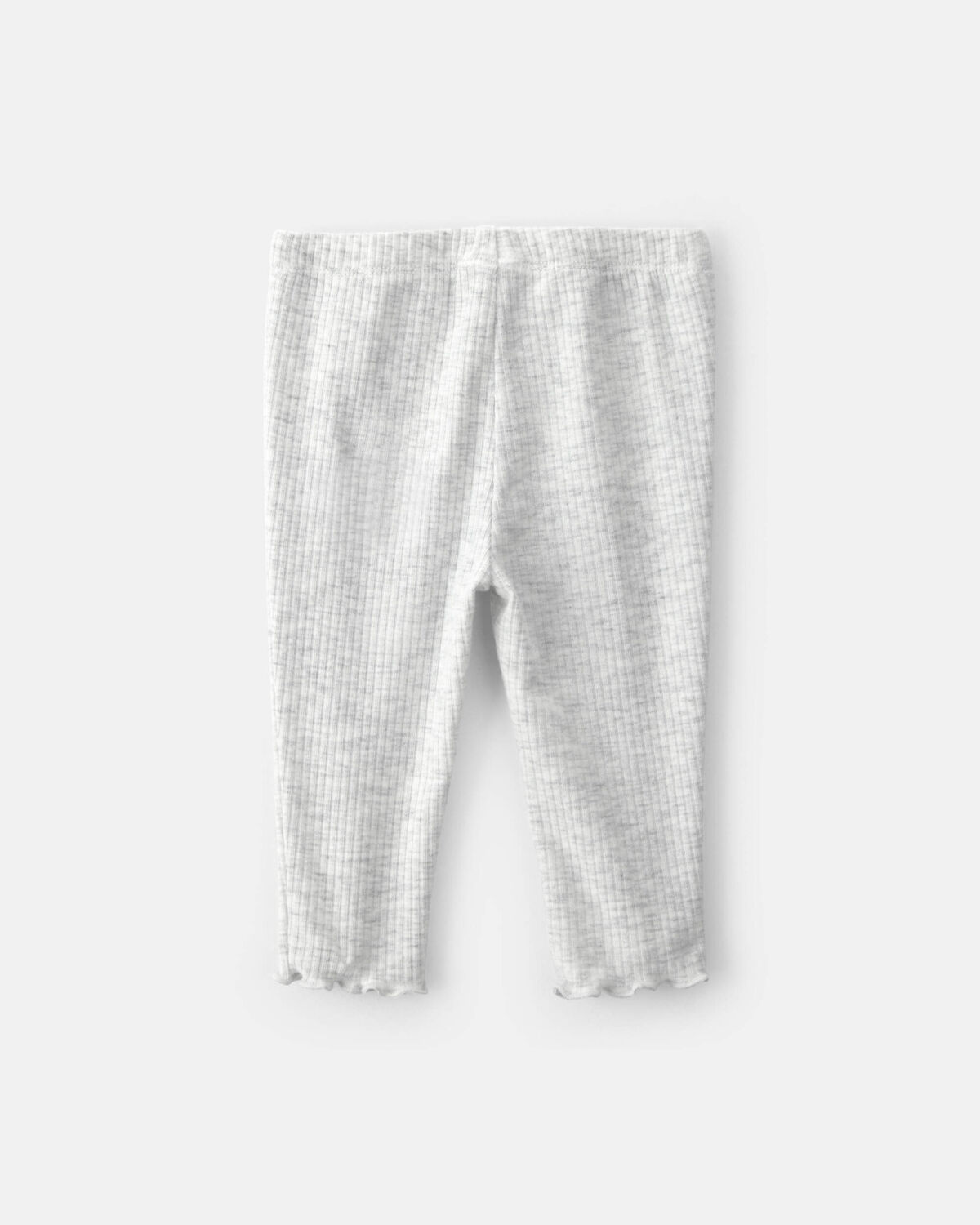 Baby Girl Rib Pull-On Leggings - Grey - Image 2