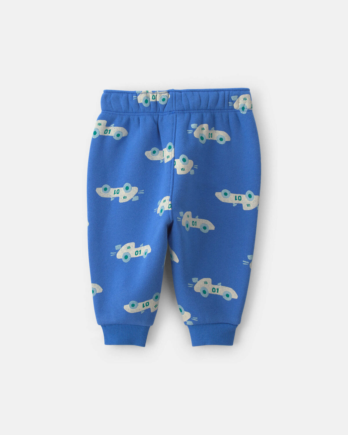 Baby Boy Racecar Fleece Pants - Blue - Image 2