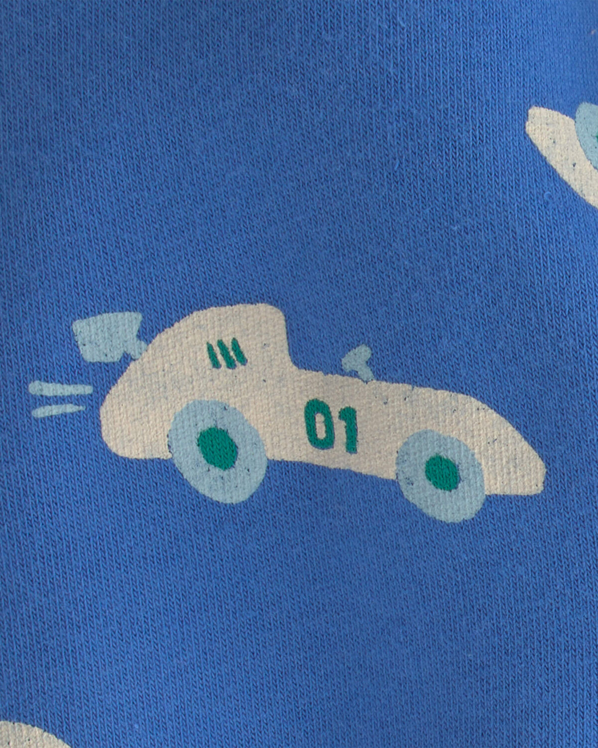 Baby Boy Racecar Fleece Pants - Blue - Image 3