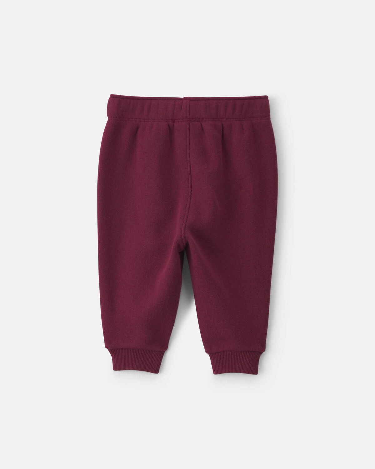 Baby Boy Fleece Pants - Burgundy - Image 2