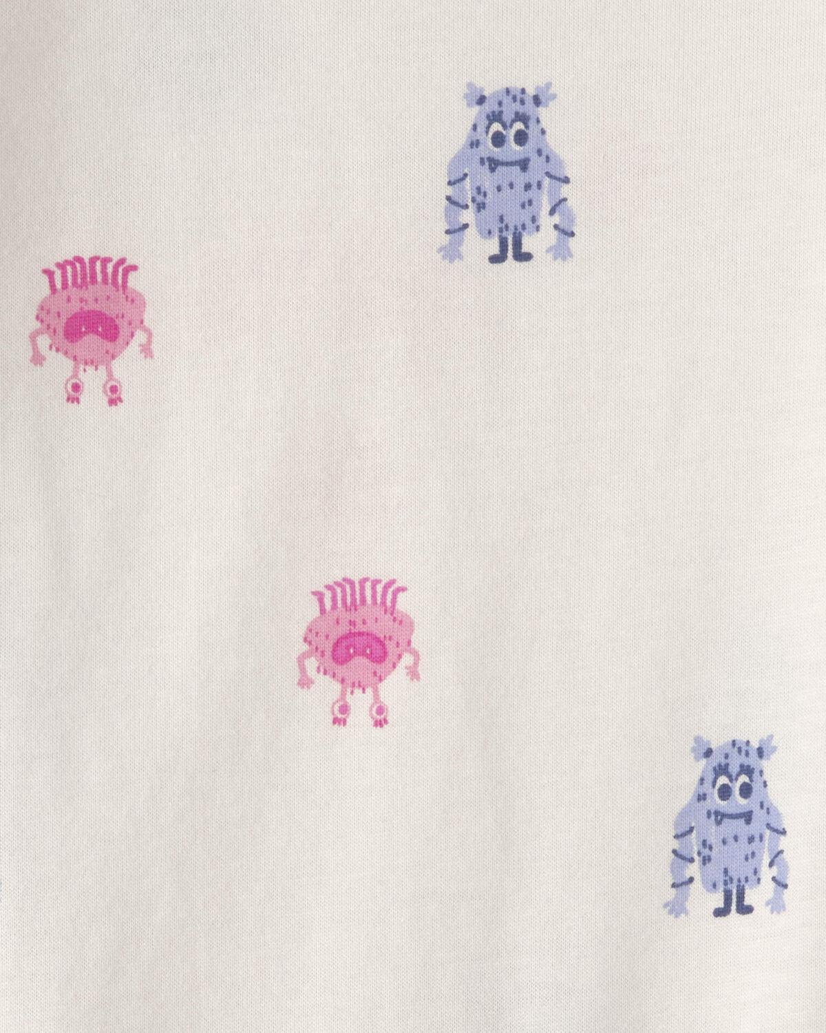 Baby Girl Monster Long-Sleeve Graphic Bodysuit - Cream - Image 4