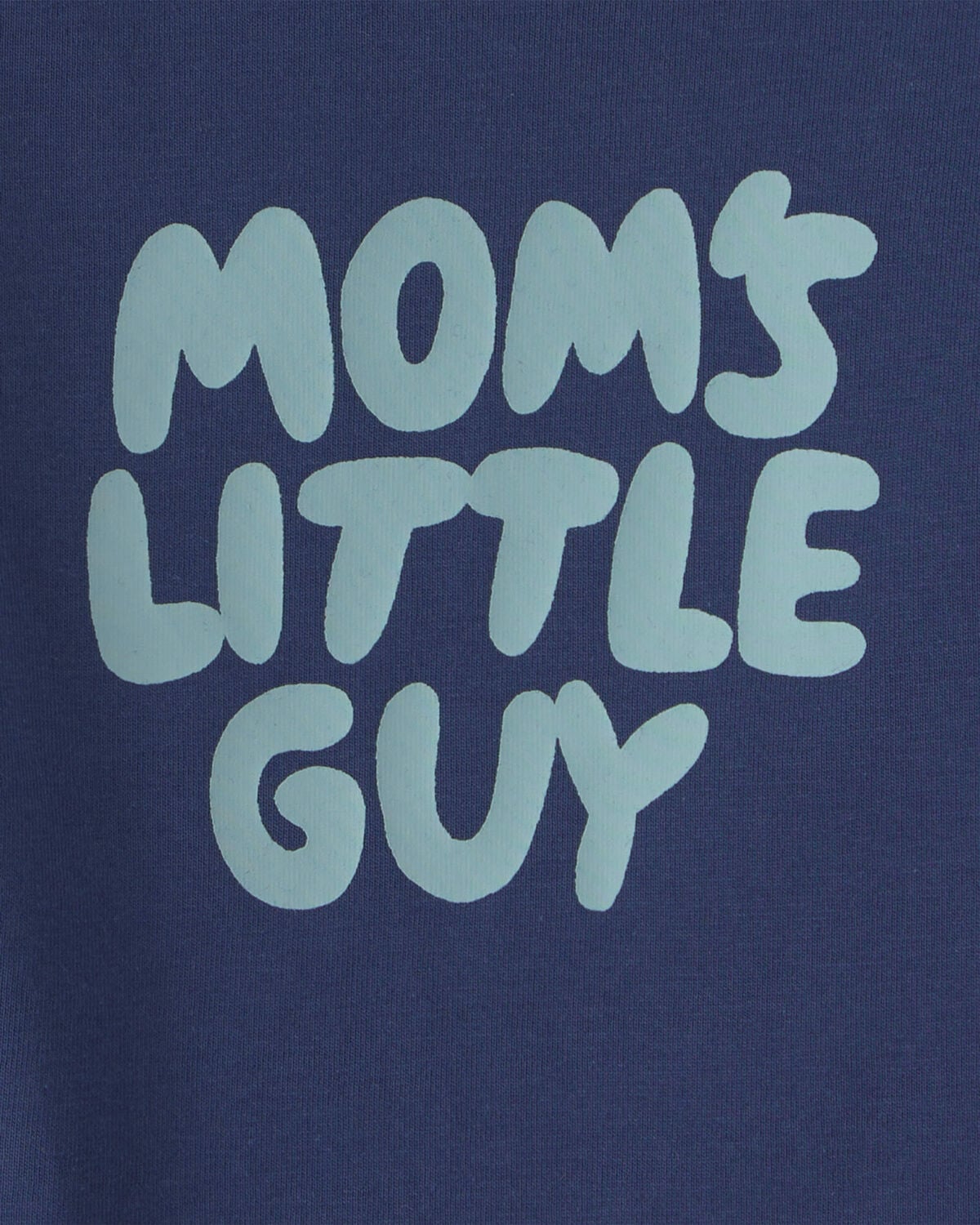 Baby Boy 'Mom's Little Guy' Long-Sleeve Graphic Bodysuit - Navy Blue - Image 2