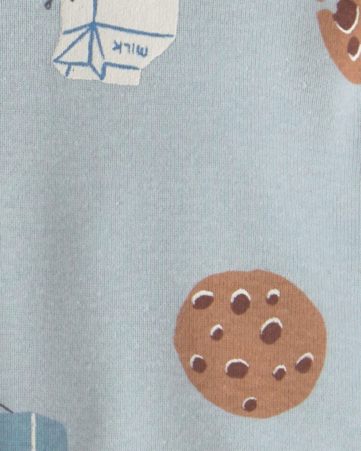 Baby Boy 4-Pack Milk & Cookies Long-Sleeve Multipack Bodysuits - Image 4