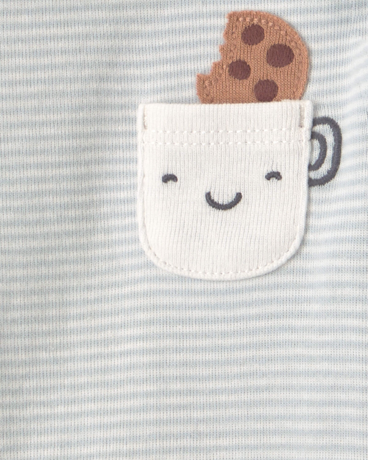 Baby Boy 4-Pack Milk & Cookies Long-Sleeve Multipack Bodysuits - Image 5