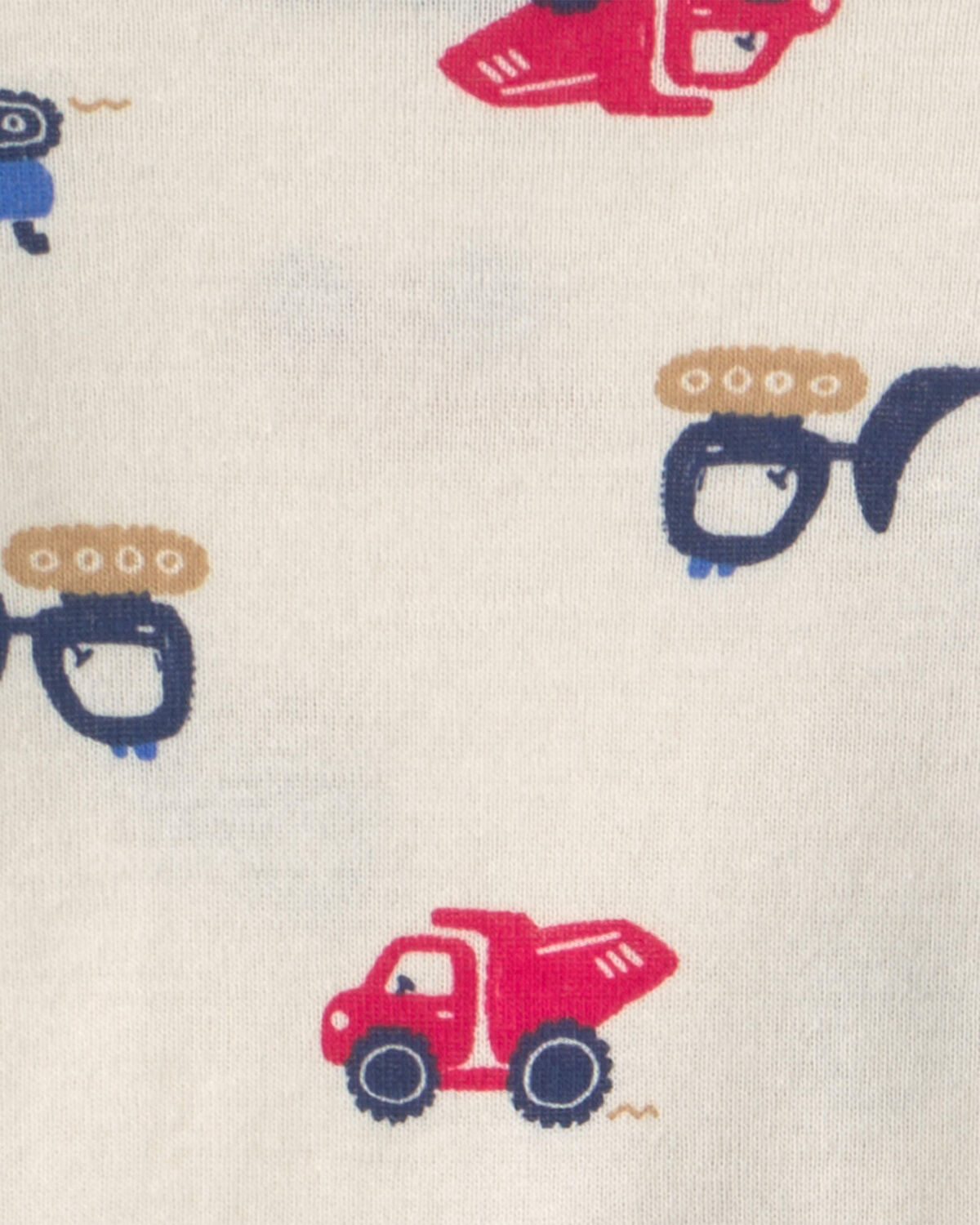 Baby Boy 4-Pack Construction Long-Sleeve Multipack Bodysuits - Image 3