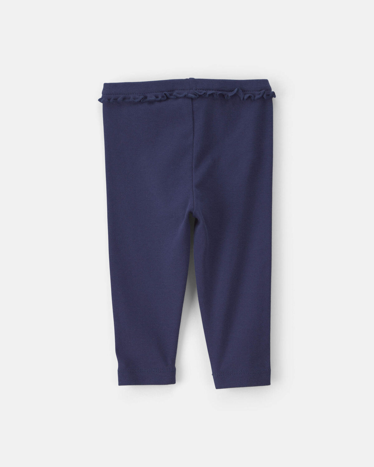 Baby Girl 2-Pack Cotton Pull-On Pants - Pink/Navy Blue - Image 2