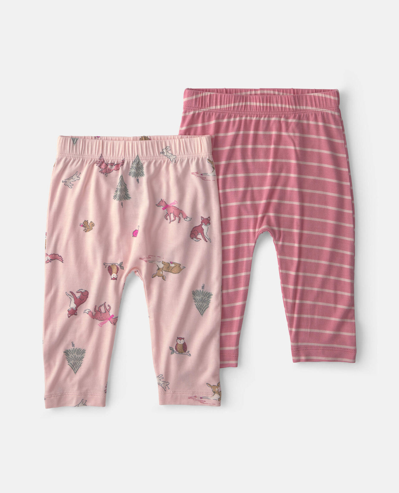 Baby Girl 2-Pack Butterfly Garden PurelySoft Pants - Pink - Image 7