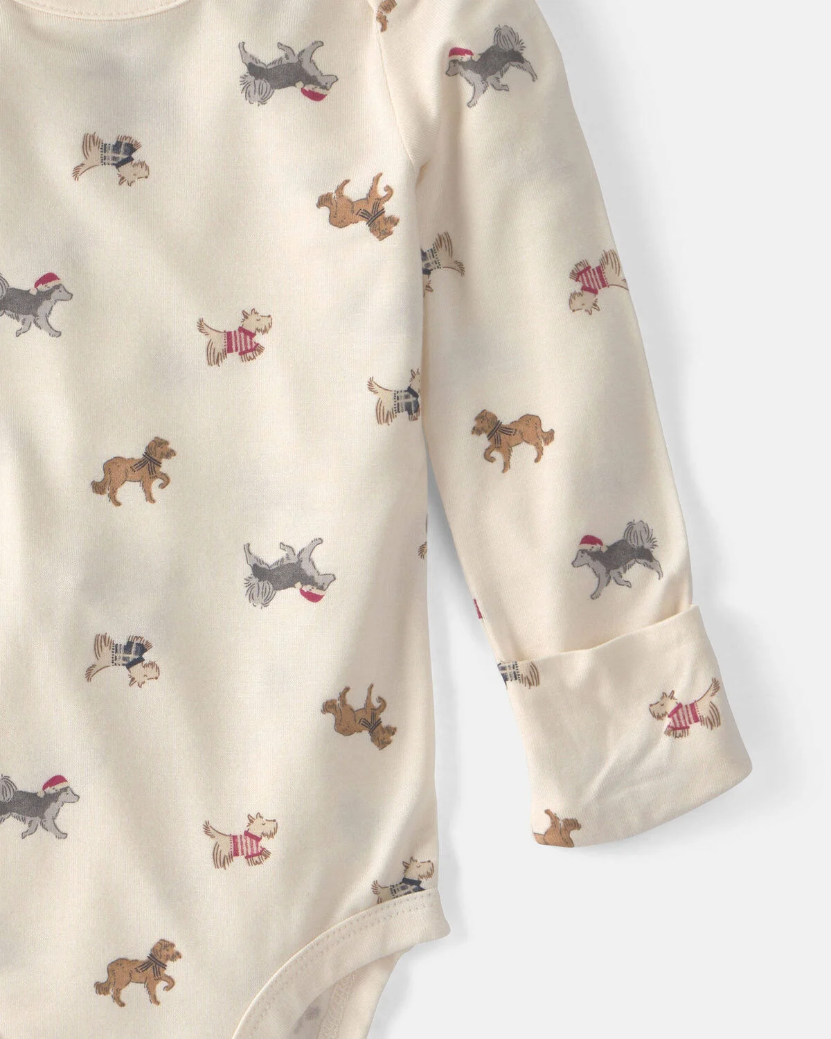 Baby 2-Piece Dog PurelySoft™ Long-Sleeve Bodysuit & Pant Set - Cream - Image 2