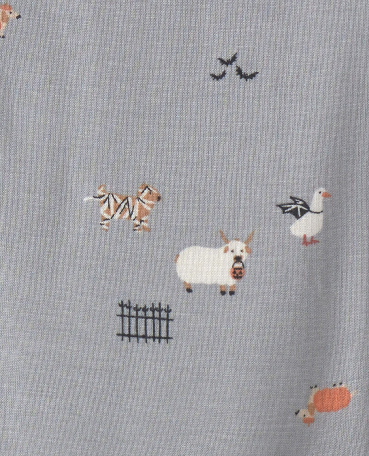 Baby Halloween PurelySoft™ 2-Way Zip Sleep & Play Pajamas - Grey - Image 8