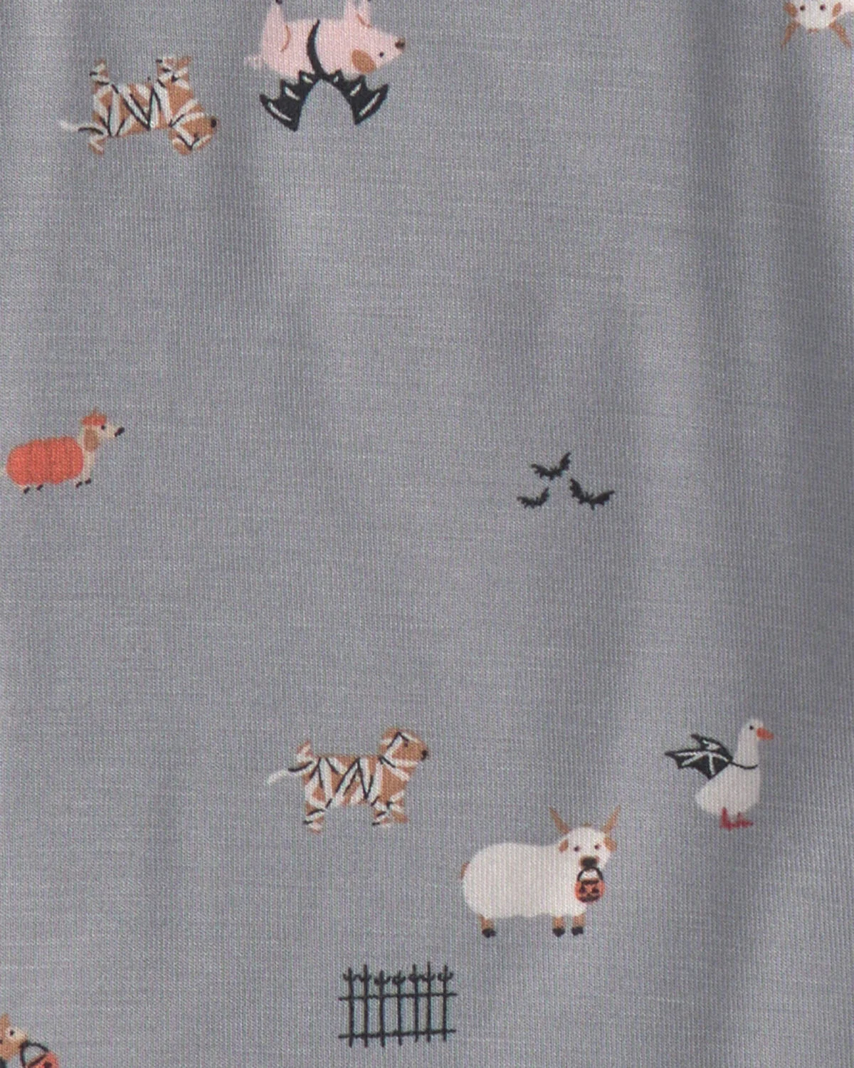 Baby 2-Piece Halloween PurelySoft™ Long-Sleeve Bodysuit & Pant Set - Grey - Image 4