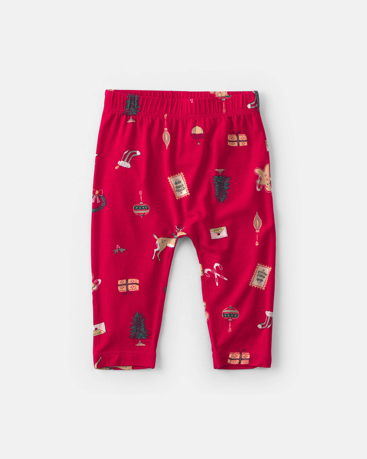 Baby 2-Piece Christmas PurelySoft™ Long-Sleeve Bodysuit & Pant Set - Red - Image 3