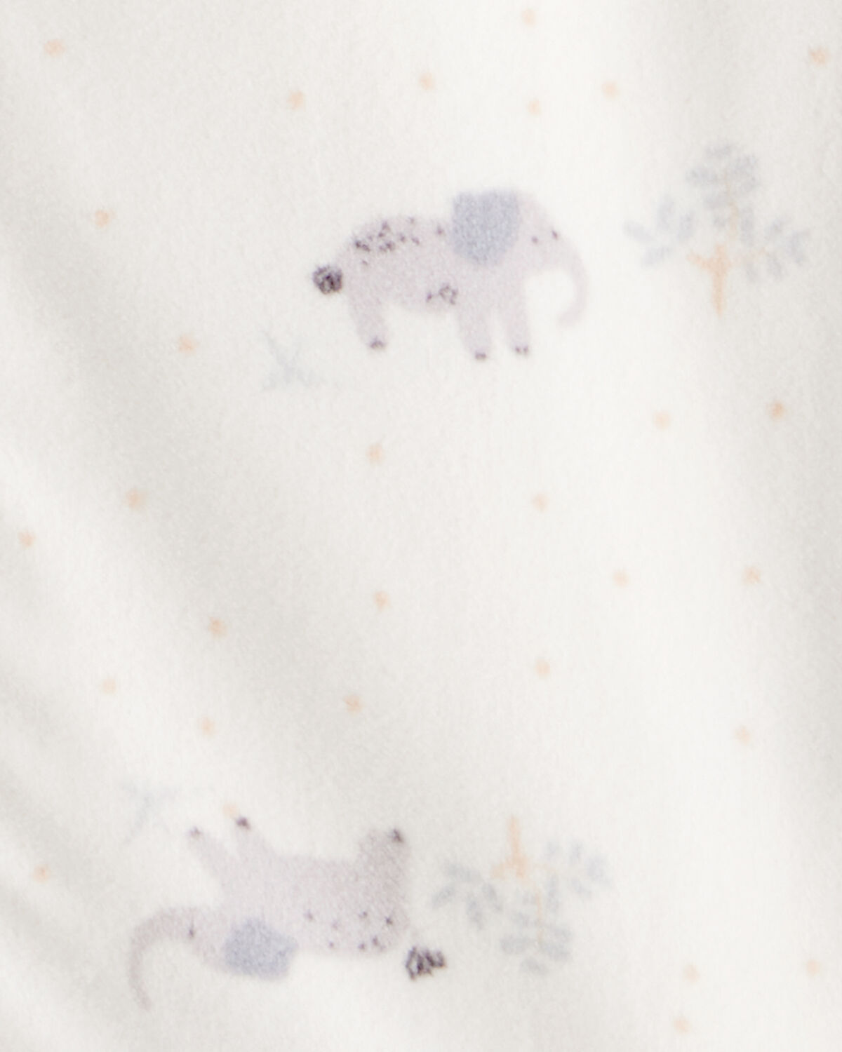 Baby Boy Elephant Fleece Sleep Bag - Cream - Image 3
