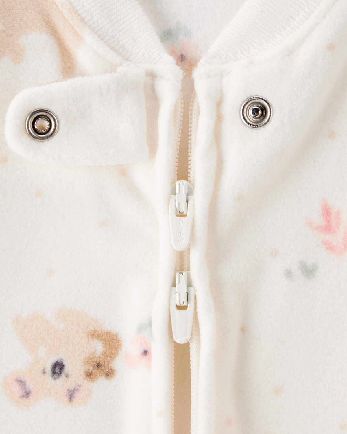Baby Koala Fleece Sleep Bag - Cream - Image 2