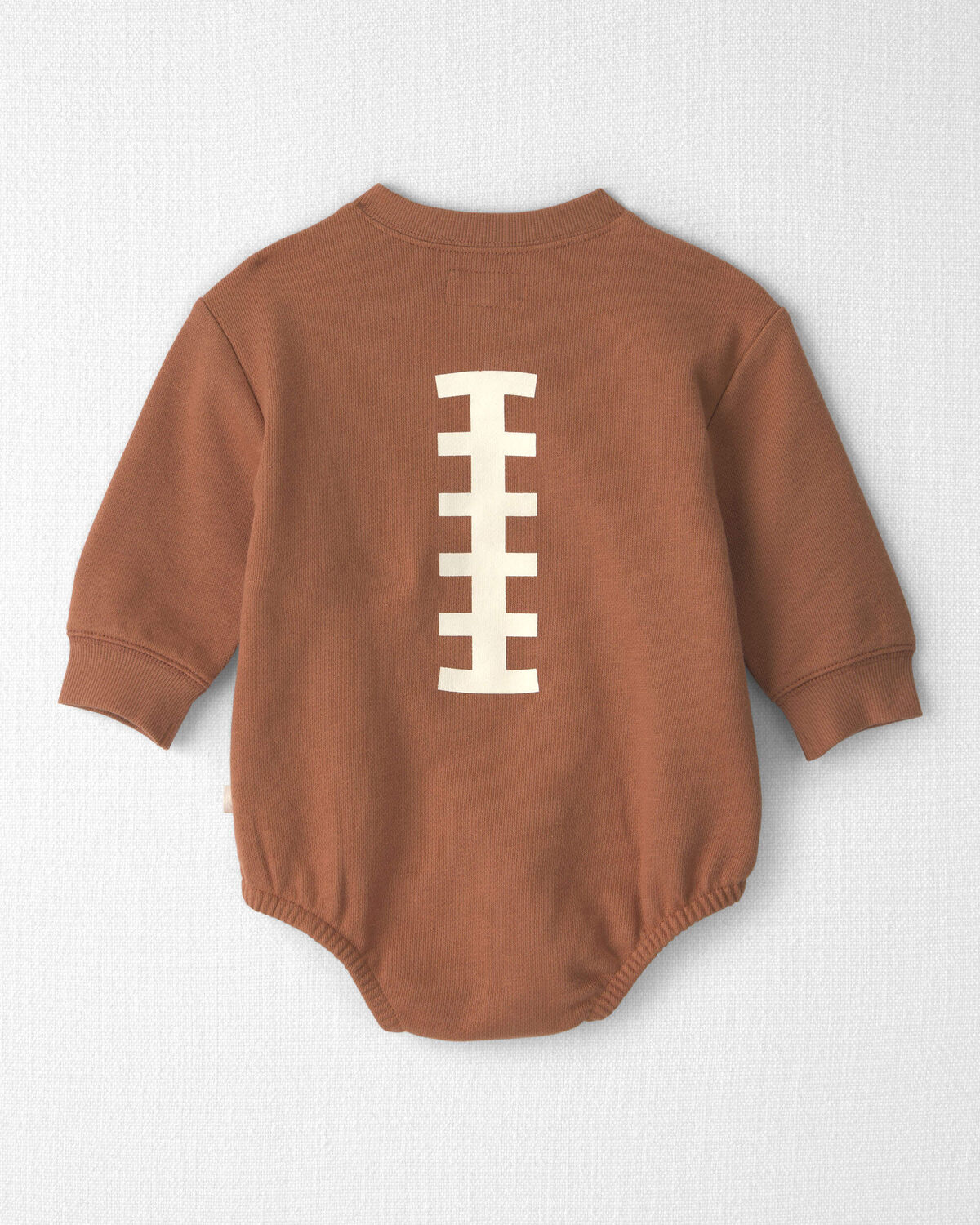 Baby Organic Cotton 'Game Day' French Terry Graphic Bubble - Image 2