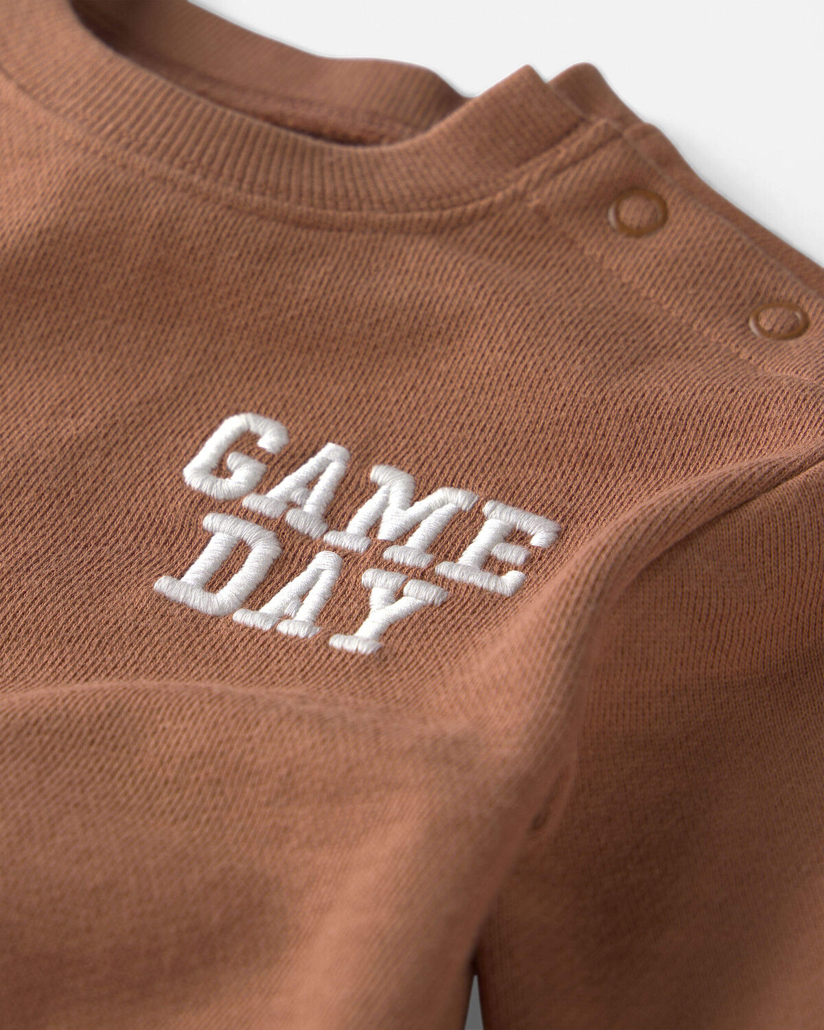 Baby Organic Cotton 'Game Day' French Terry Graphic Bubble - Image 3