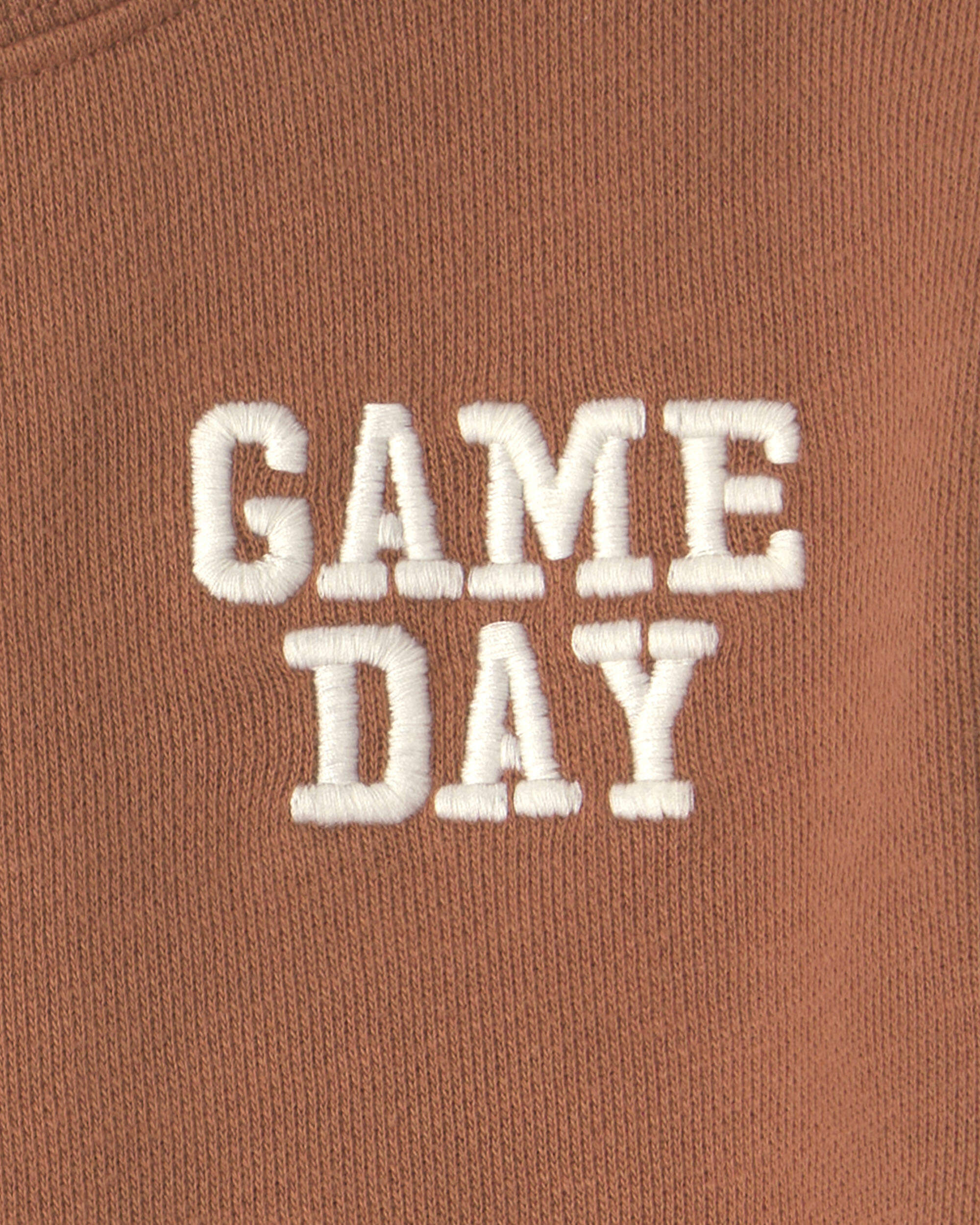 Baby Organic Cotton 'Game Day' French Terry Graphic Bubble - Image 6
