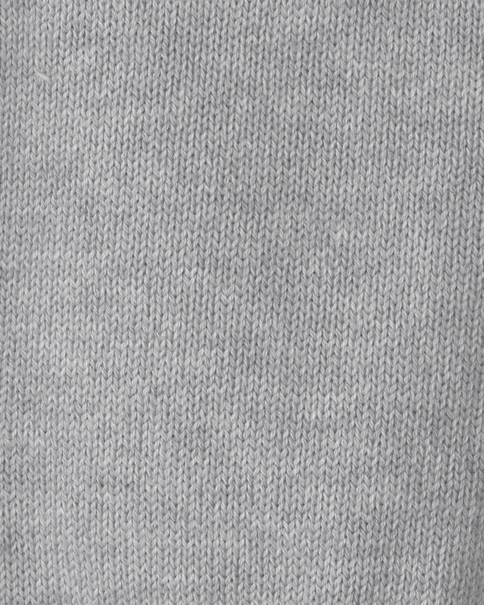 Baby Boy Organic Cotton Sweater Knit Polo in Stripes - Image 5