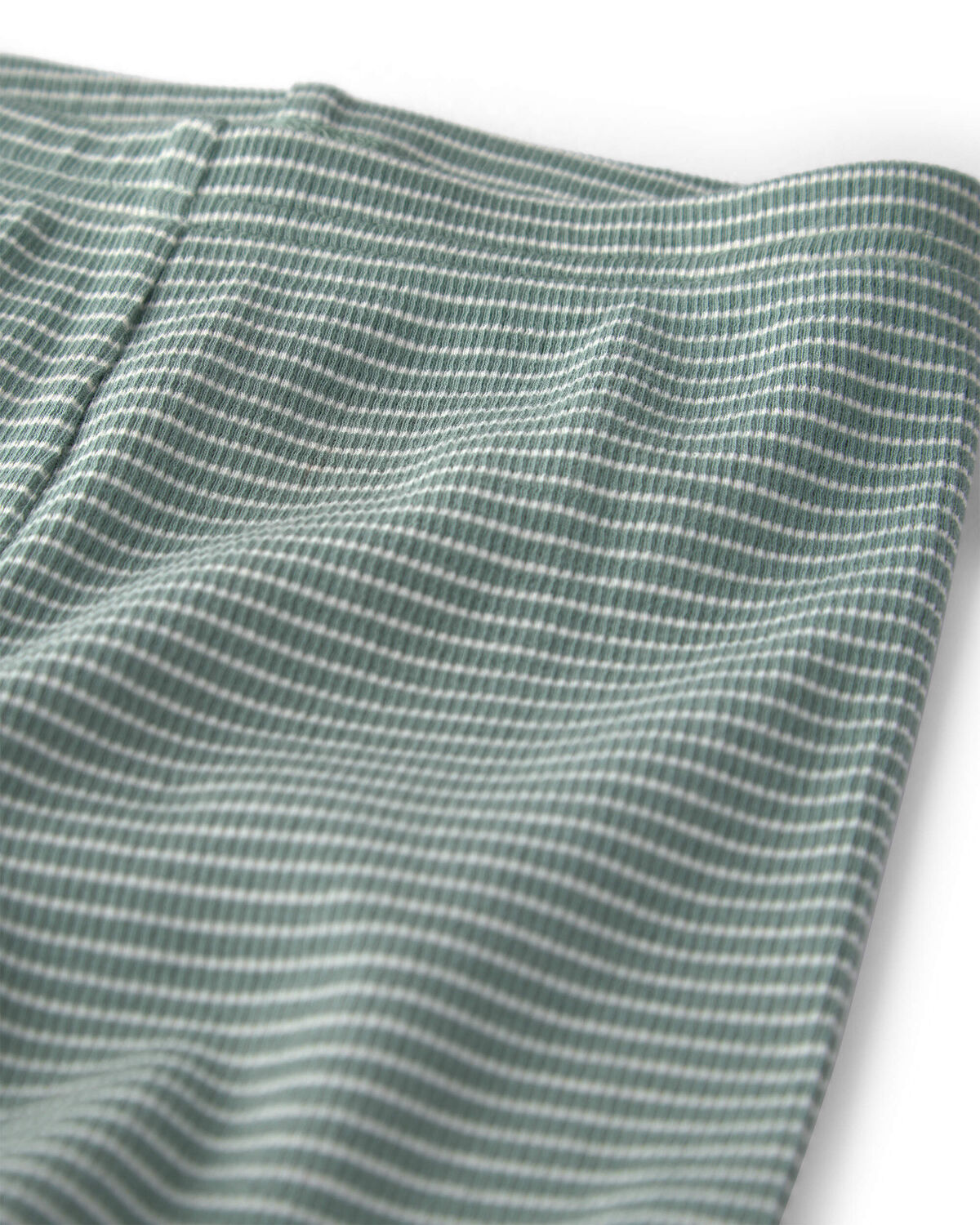 Baby 2-Piece Organic Cotton Ribbed Pajamas in Stripes - Image 2
