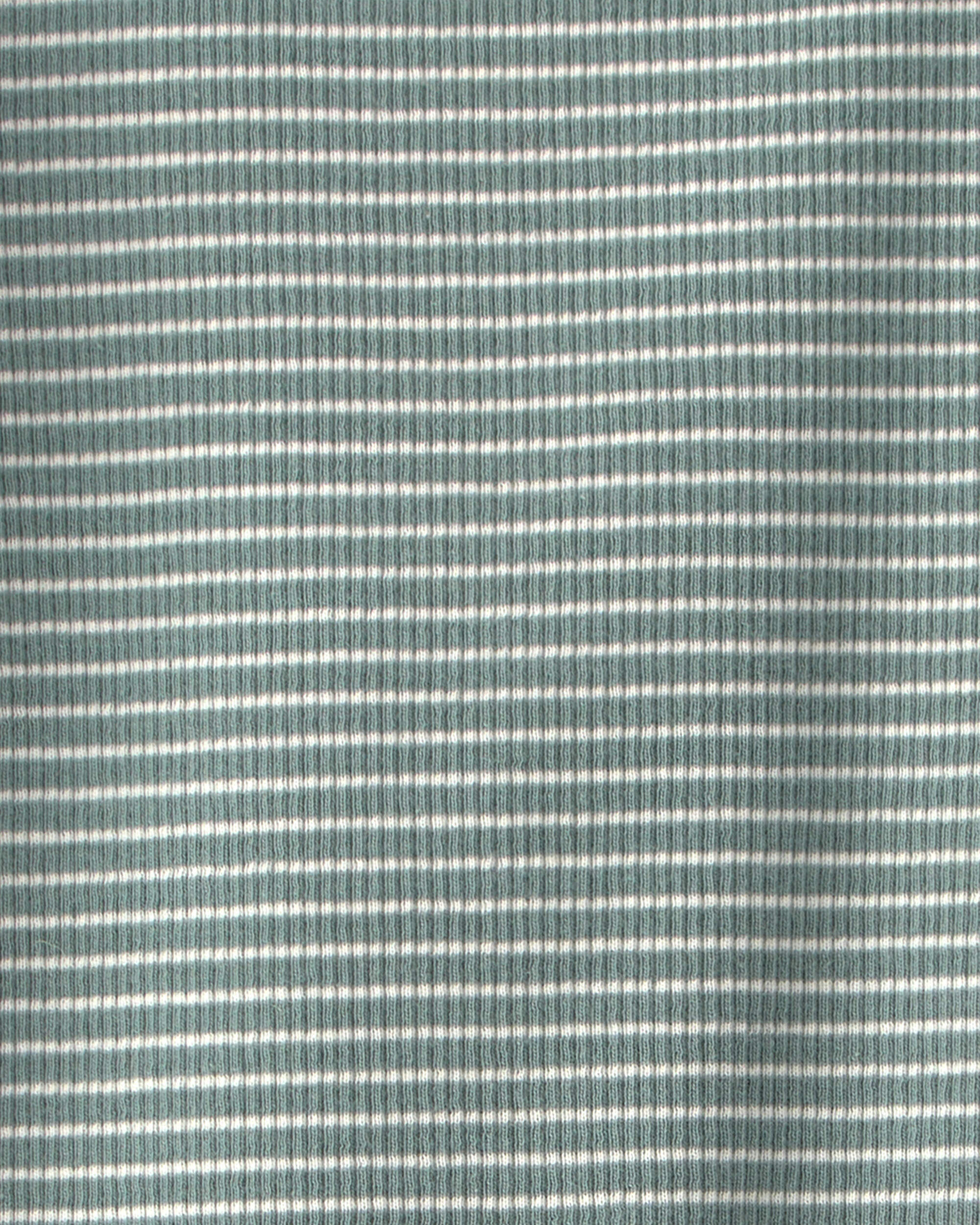 Baby 2-Piece Organic Cotton Ribbed Pajamas in Stripes - Image 4