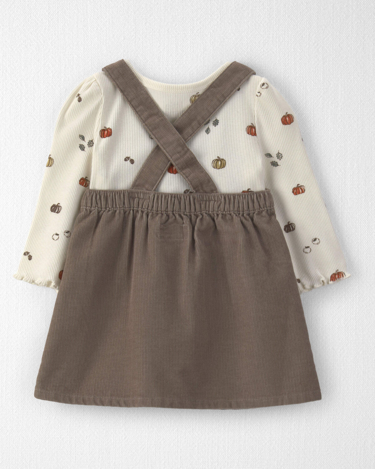Baby Girl 2-Piece Organic Cotton Corduroy Jumper Set - Image 2