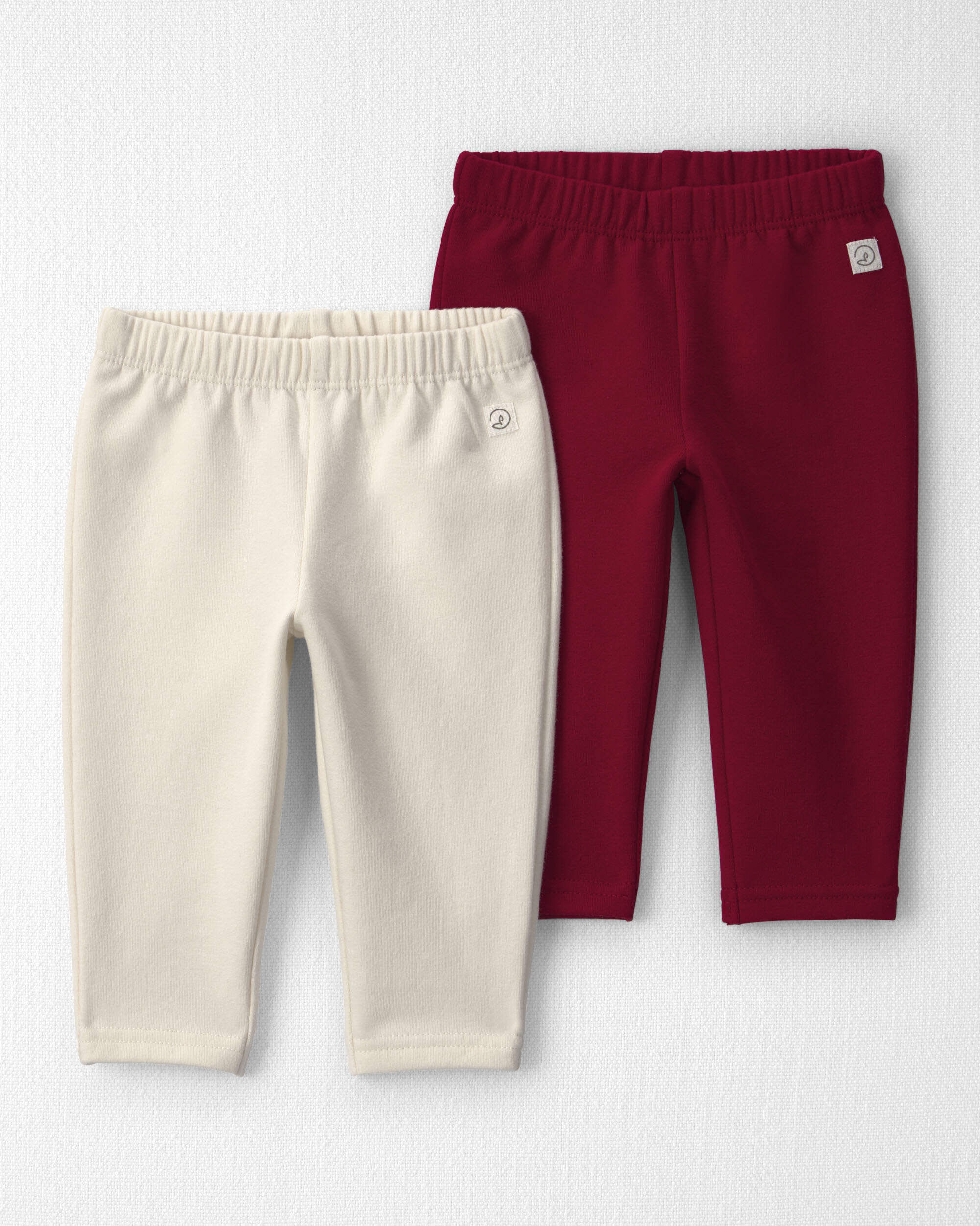 Baby Girl 2-Pack Fleece Leggings Made with Organic Cotton - Image 6