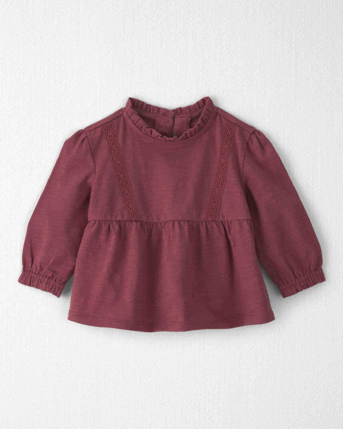 Baby Girl Organic Cotton Peplum Top