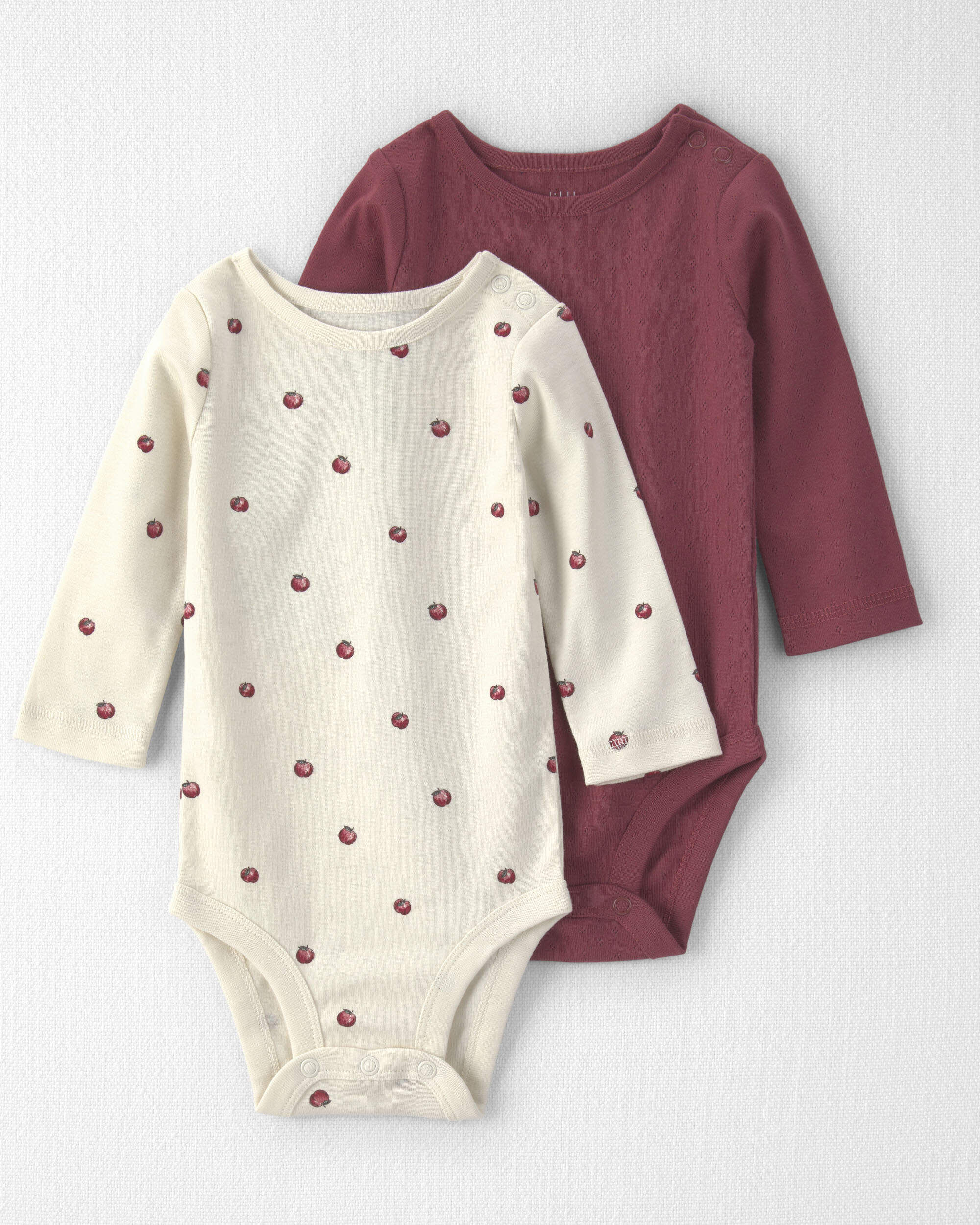 Baby 2-Pack Organic Cotton Bodysuits - Image 6