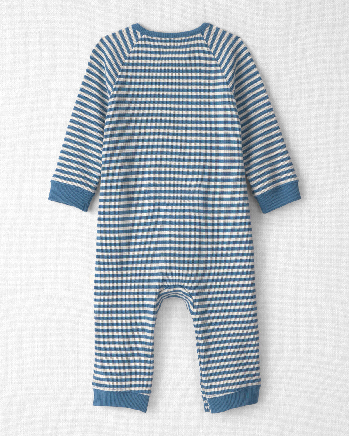 Baby Organic Cotton Waffle Knit Jumpsuit - Image 2