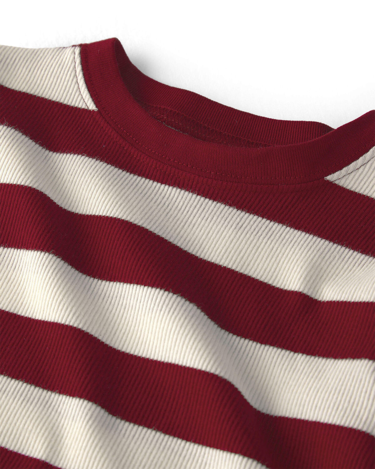 Baby 2-Piece Organic Cotton Ribbed Pajamas in Stripes - Image 2