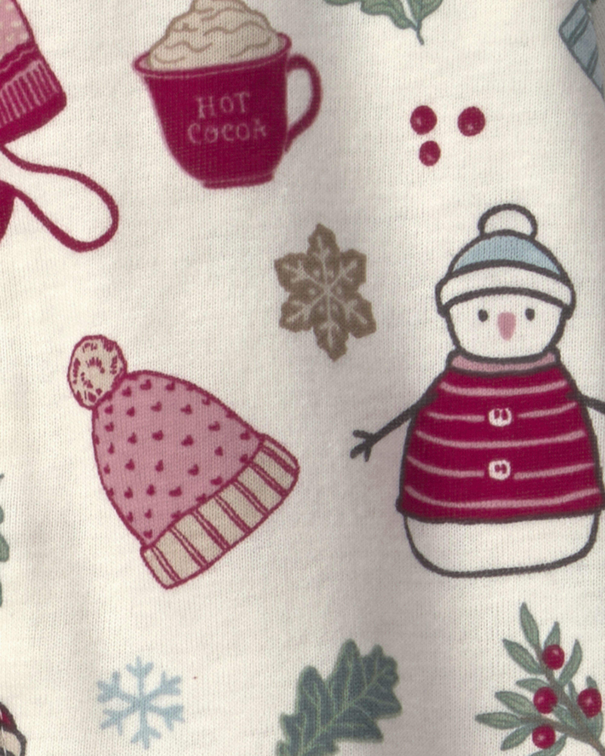Baby Girl Organic Cotton Sleep & Play Pajamas in Rosethorn Hollow - Image 6