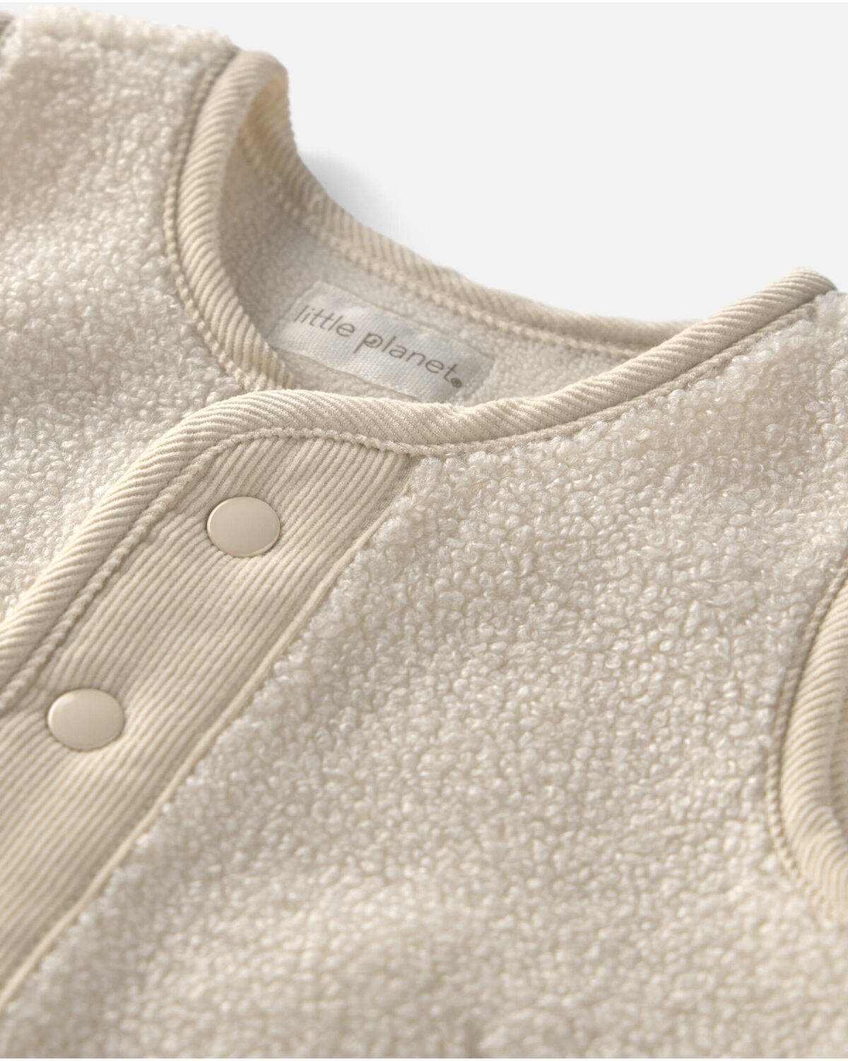 Baby Recycled Teddy Fleece Vest - Image 2