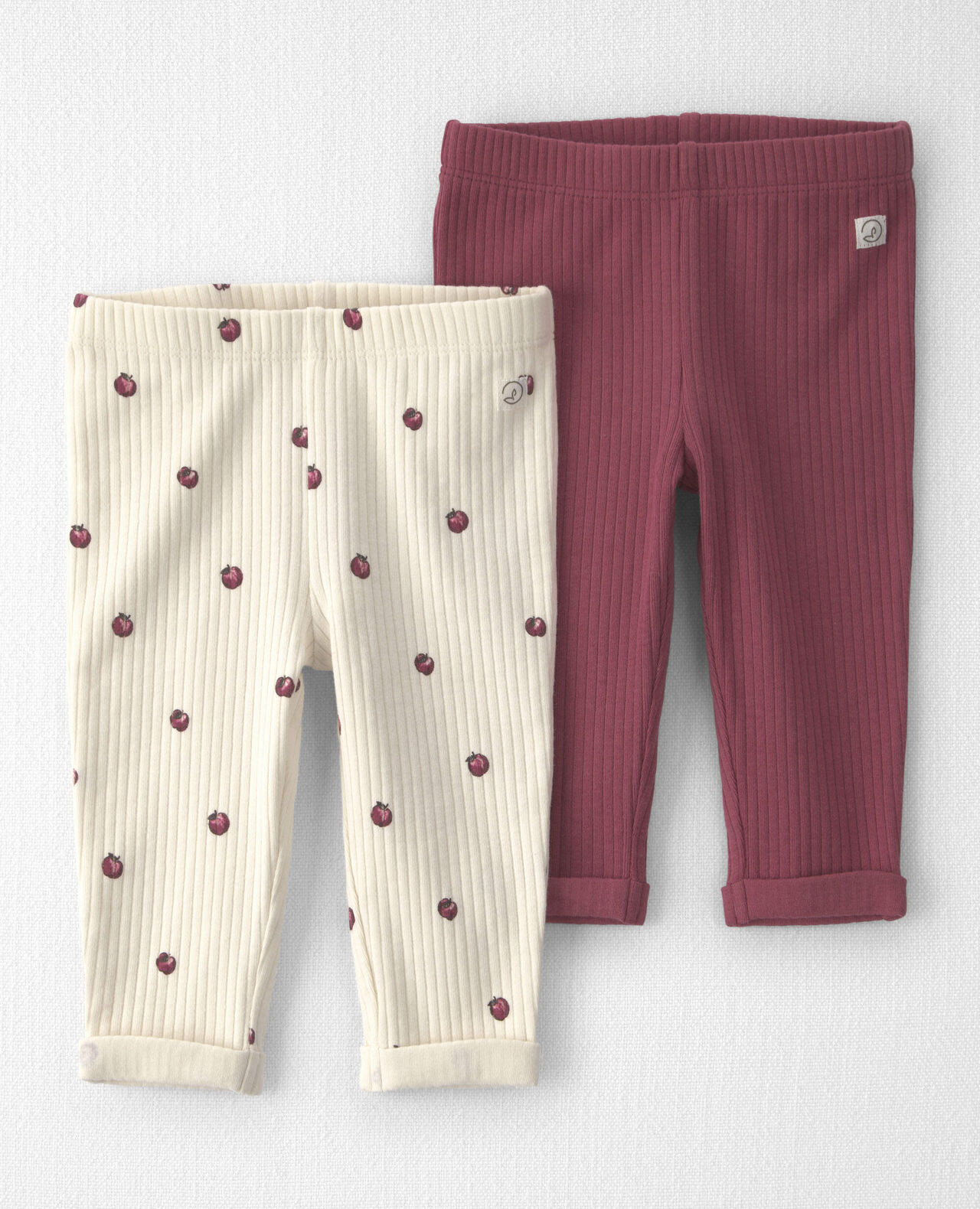 Baby Girl 2-Pack Organic Cotton Rib Leggings - Image 7