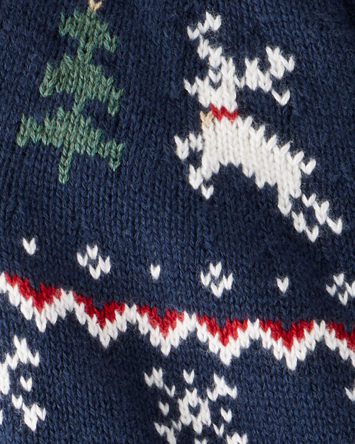 Baby Organic Cotton Fair Isle Sweater Knit Jumpsuit - Image 3