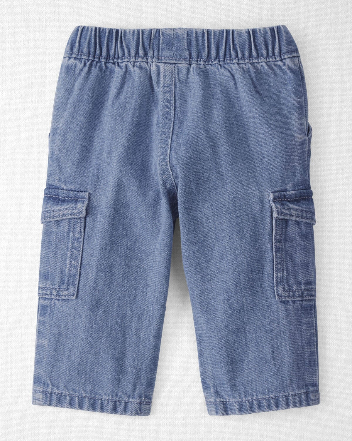 Baby Organic Cotton Denim Cargo Pants - Image 2