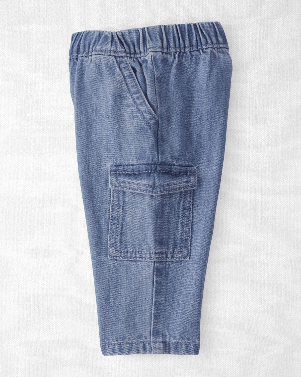 Baby Organic Cotton Denim Cargo Pants - Image 4