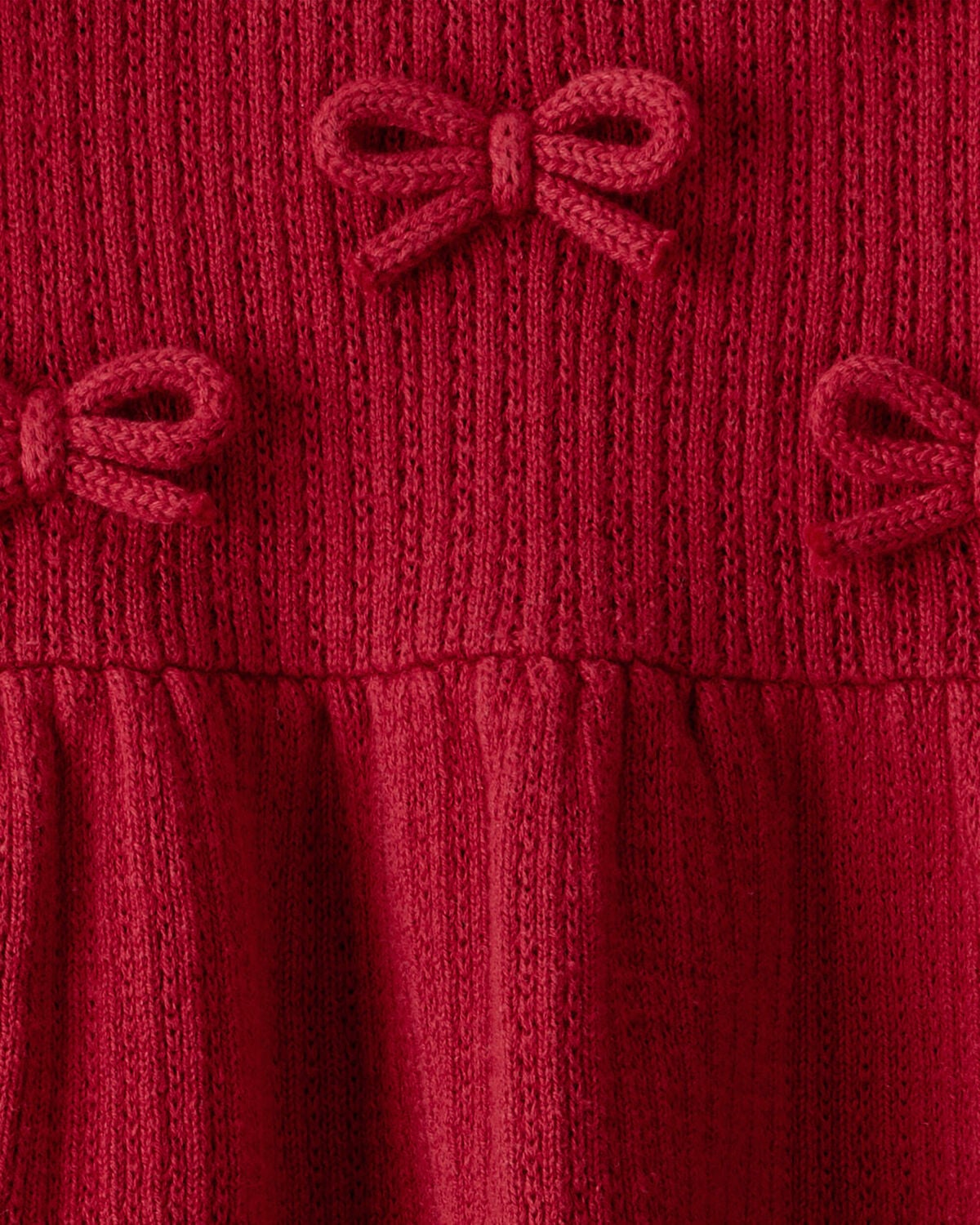 Baby Girl Organic Cotton Sweater Knit Dress - Image 5