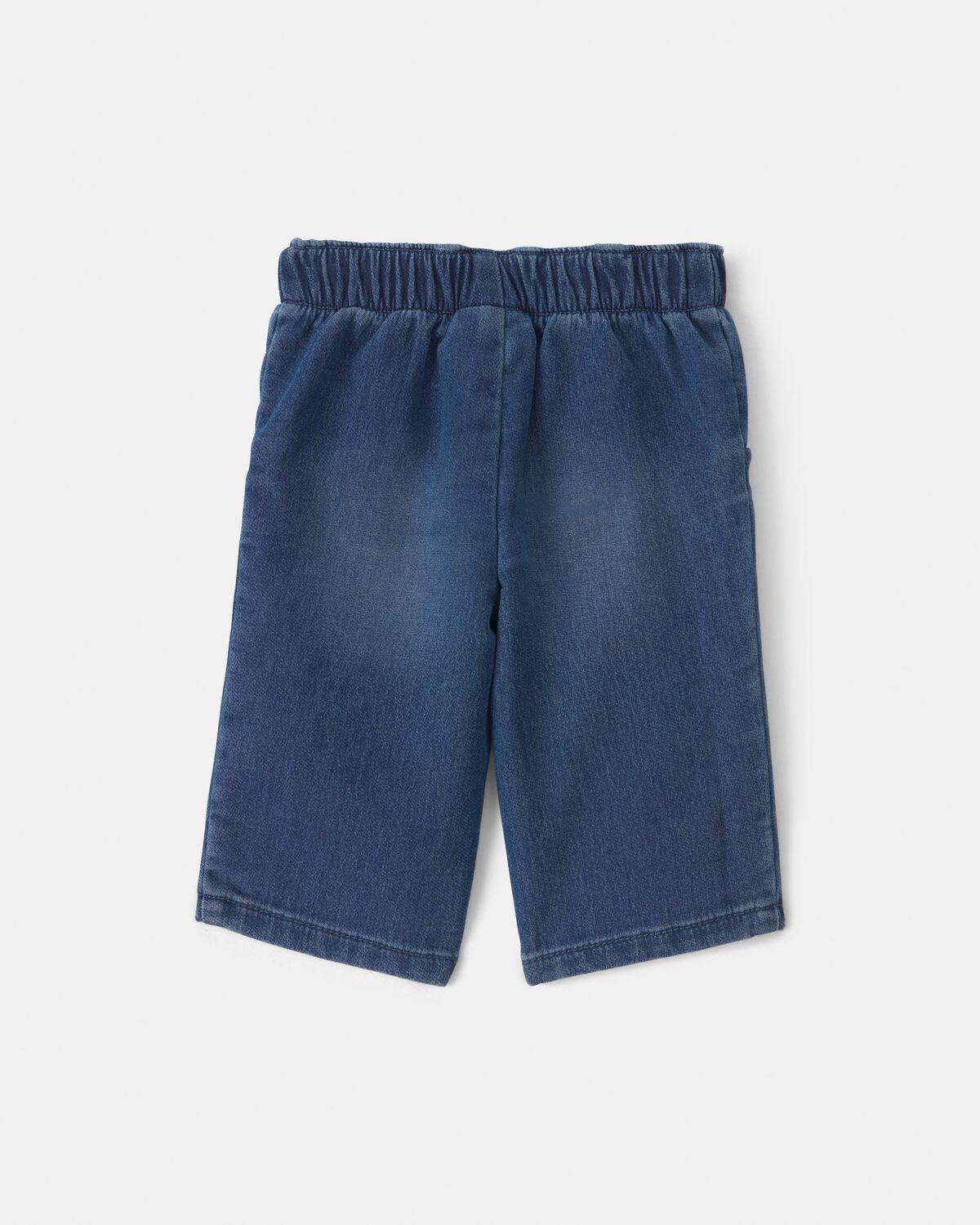 Baby Girl Floral Denim Jeans - Medium Wash - Image 6