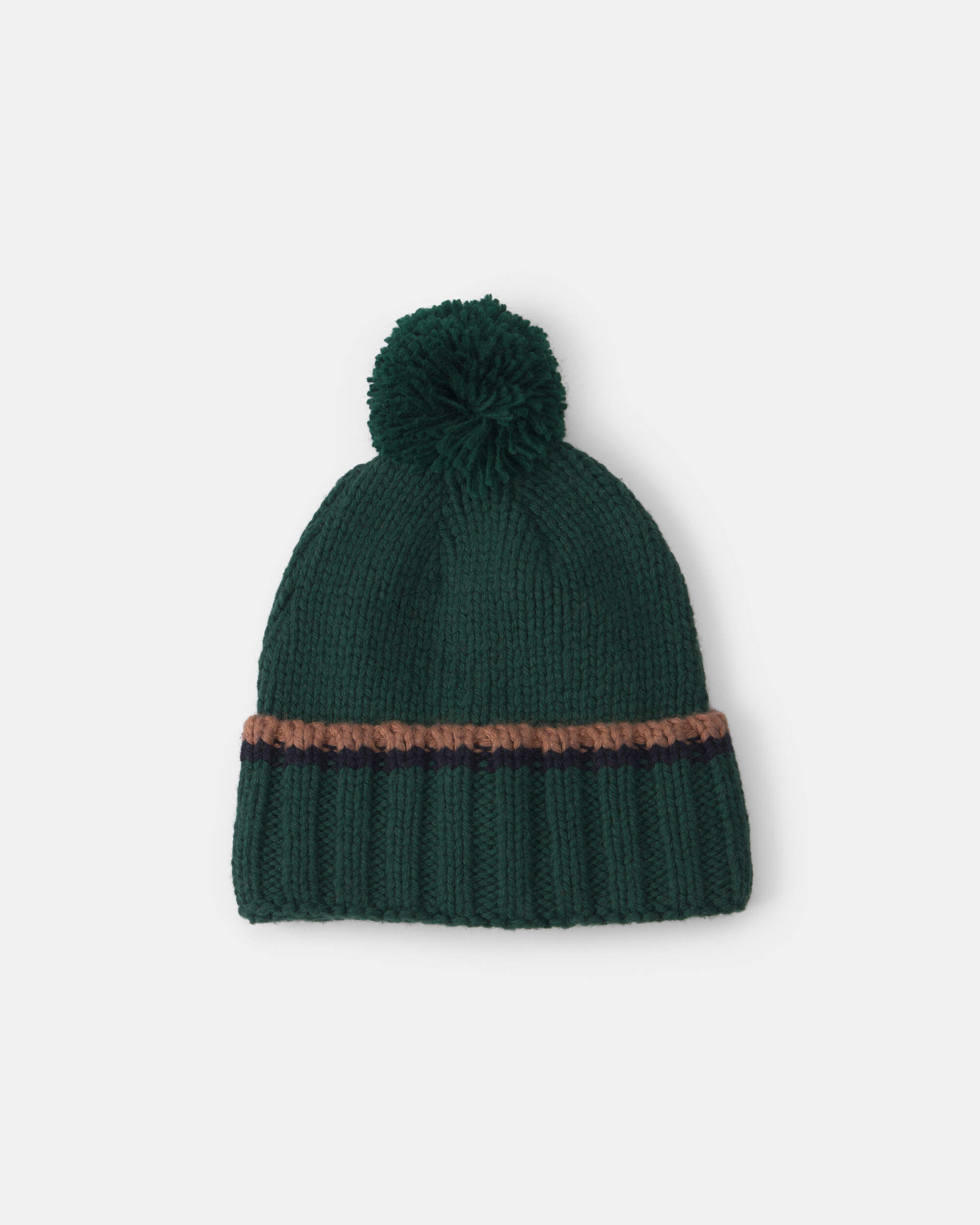 Baby Boy Pom Beanie - Green - Image 2