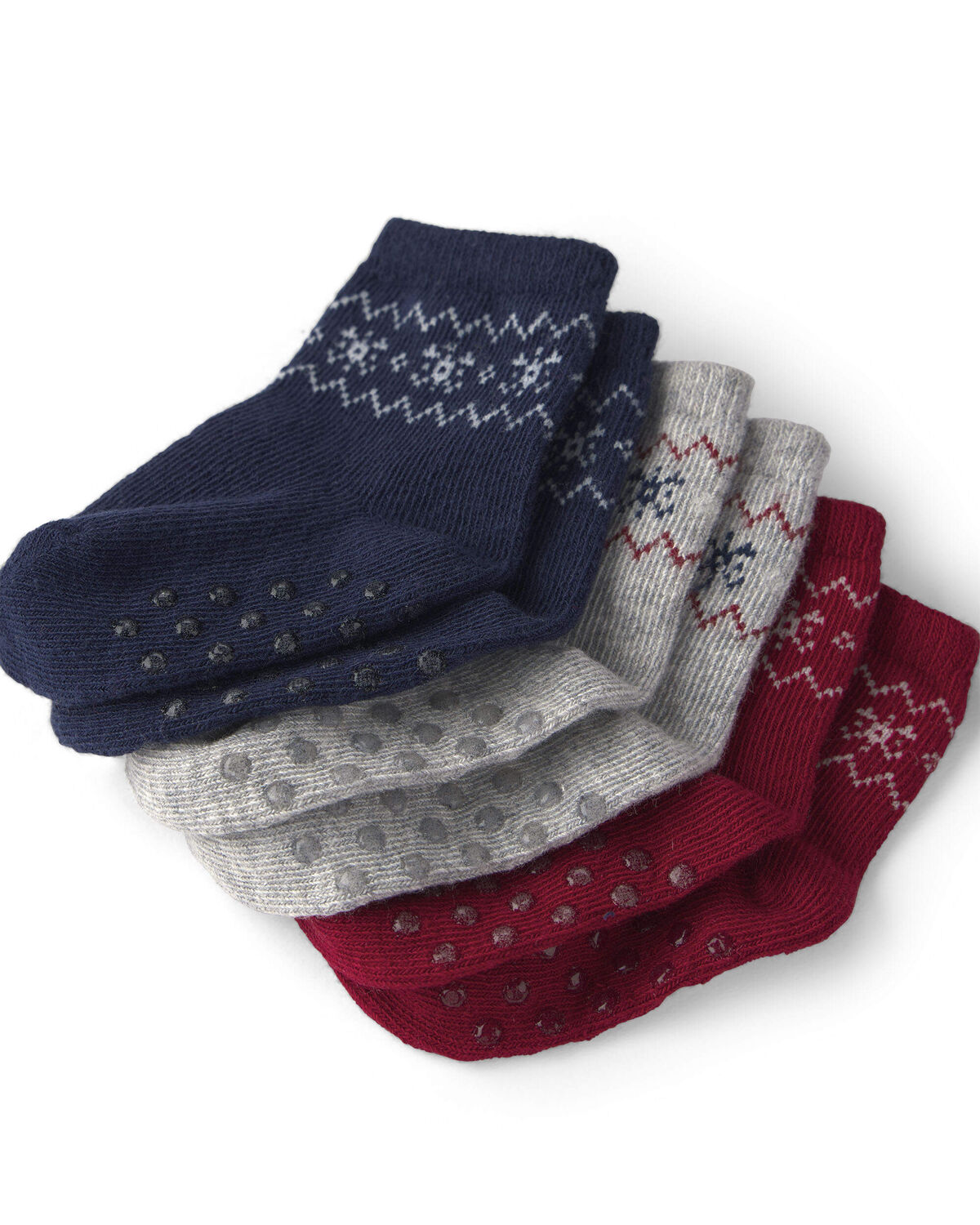 Baby 3-Pack No-Slip Ankle Socks Made with Organic Cotton - Image 2